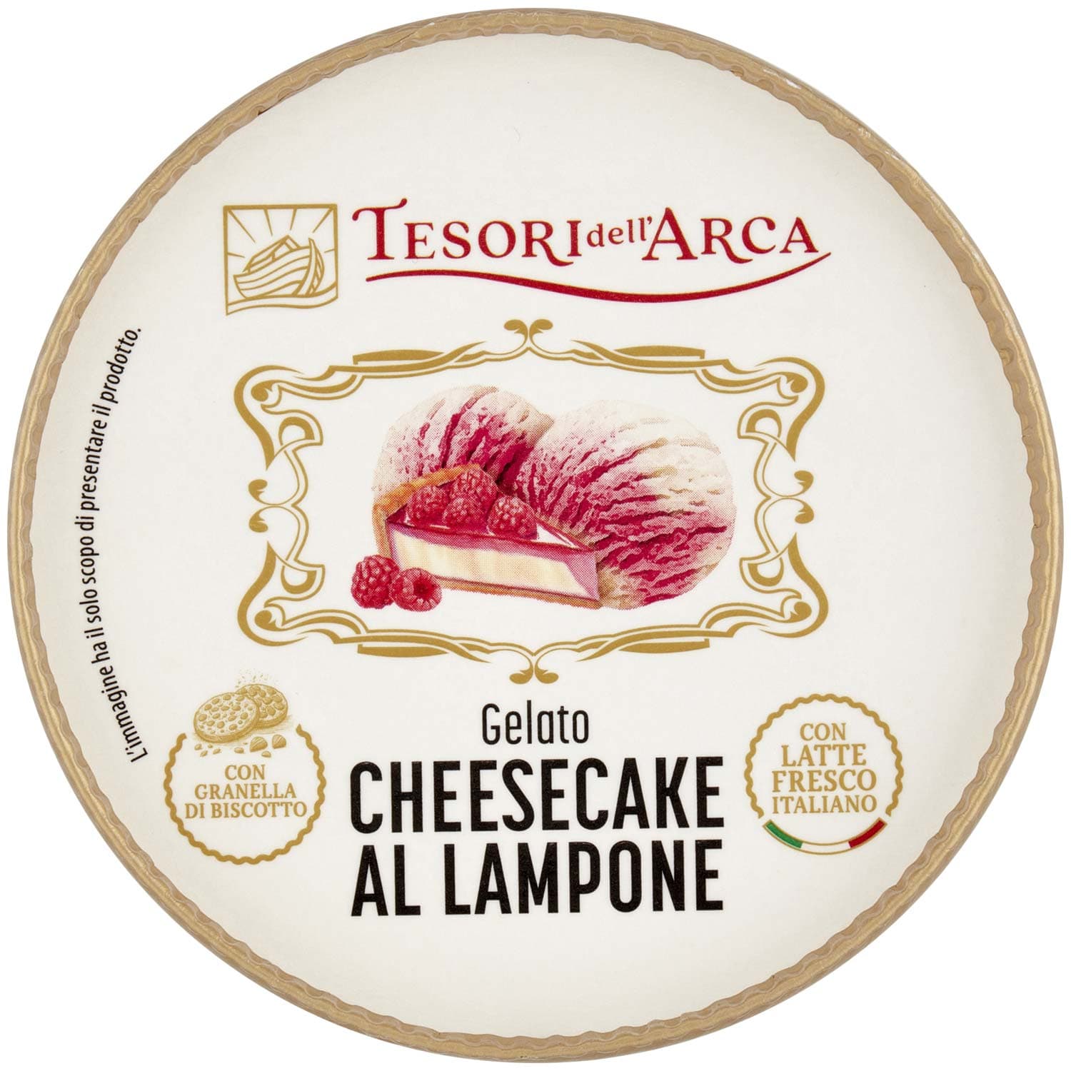 TESORI DELL'ARCA Gelato Cheesecake al Lampone 300 g – immagine 7
