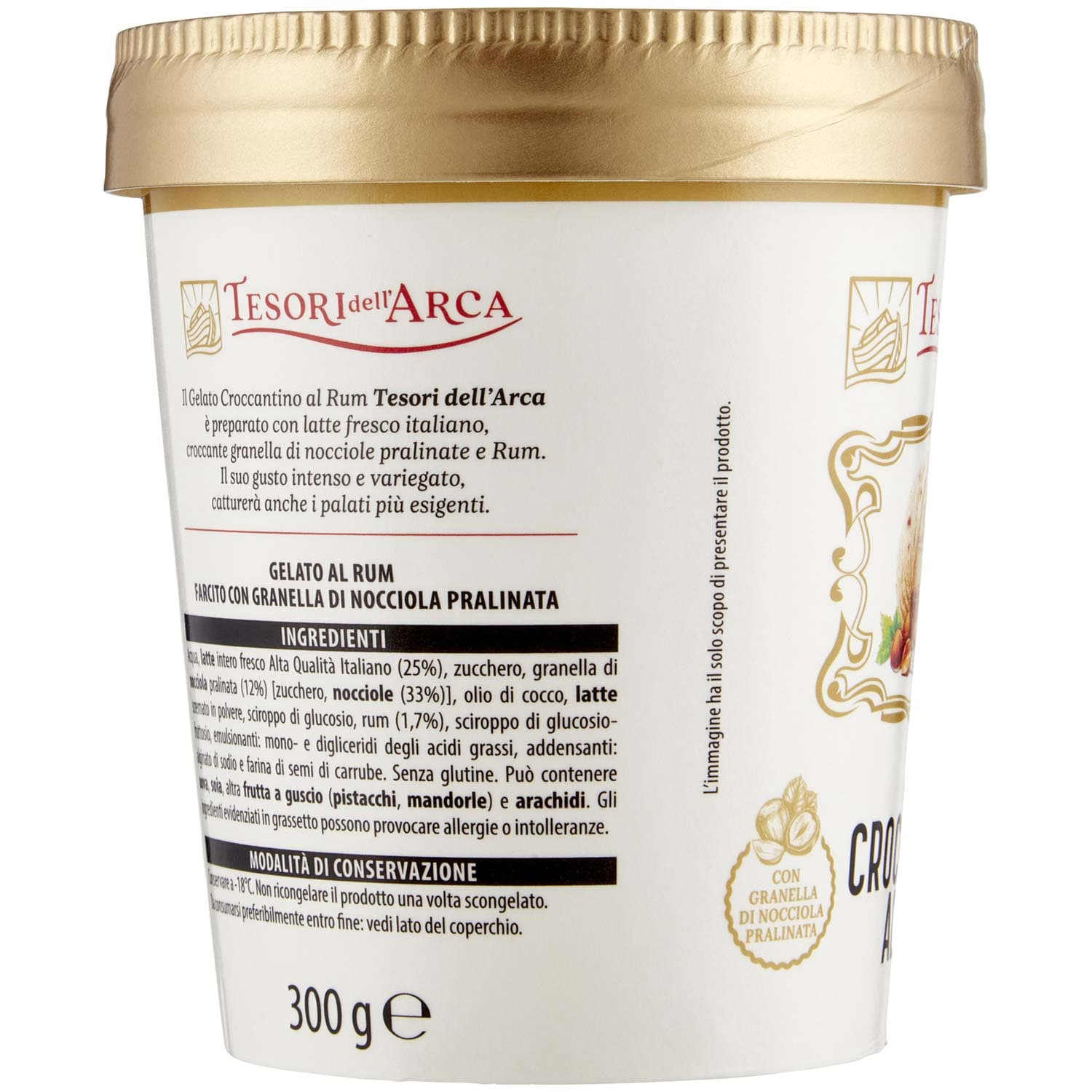 TESORI DELL'ARCA Gelato Croccantino al Rum 300 g – immagine 4