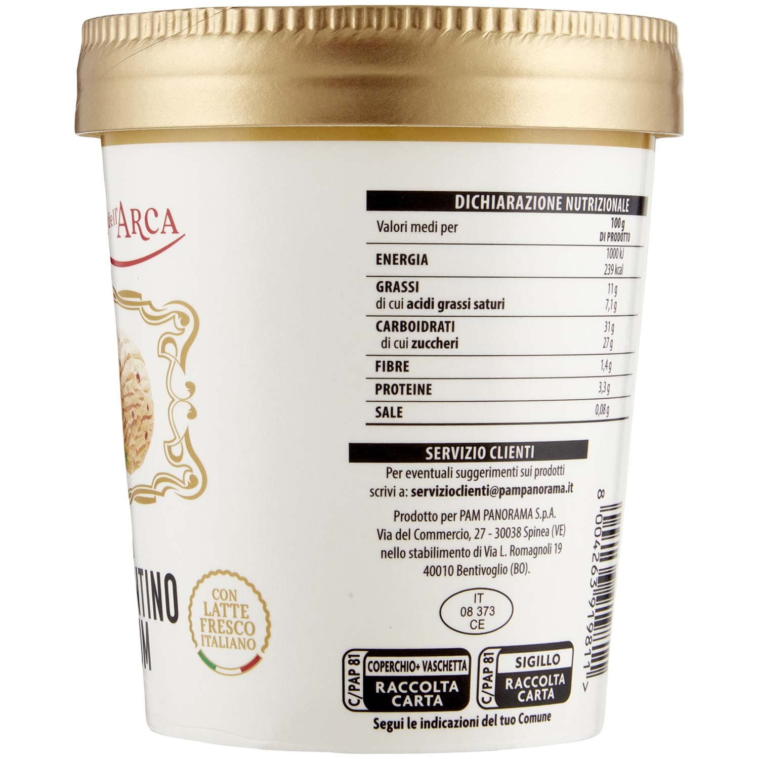 TESORI DELL'ARCA Gelato Croccantino al Rum 300 g – immagine 6