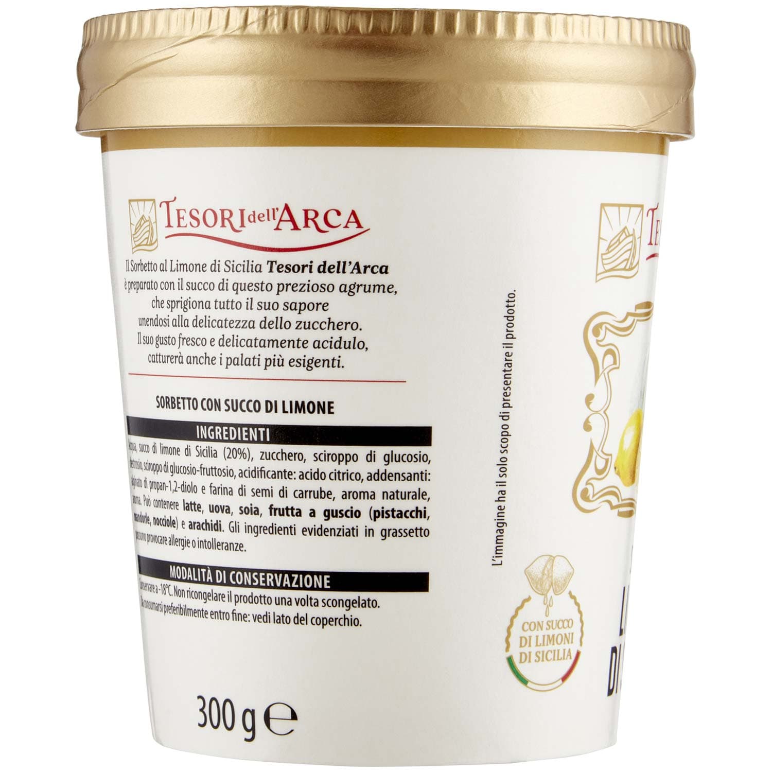 TESORI DELL'ARCA Sorbetto Limone di Sicilia 300 g – immagine 4