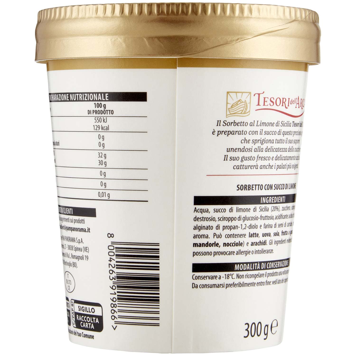 TESORI DELL'ARCA Sorbetto Limone di Sicilia 300 g – immagine 5