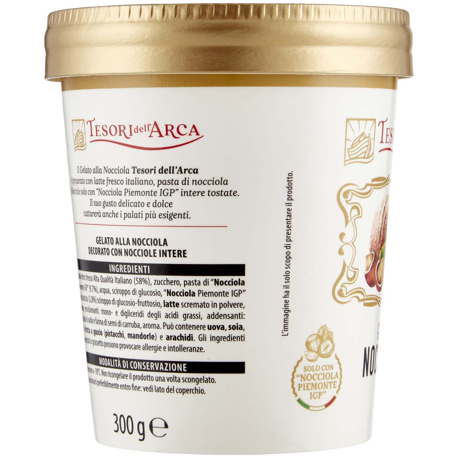 TESORI DELL'ARCA Gelato Nocciola 300 g – immagine 4