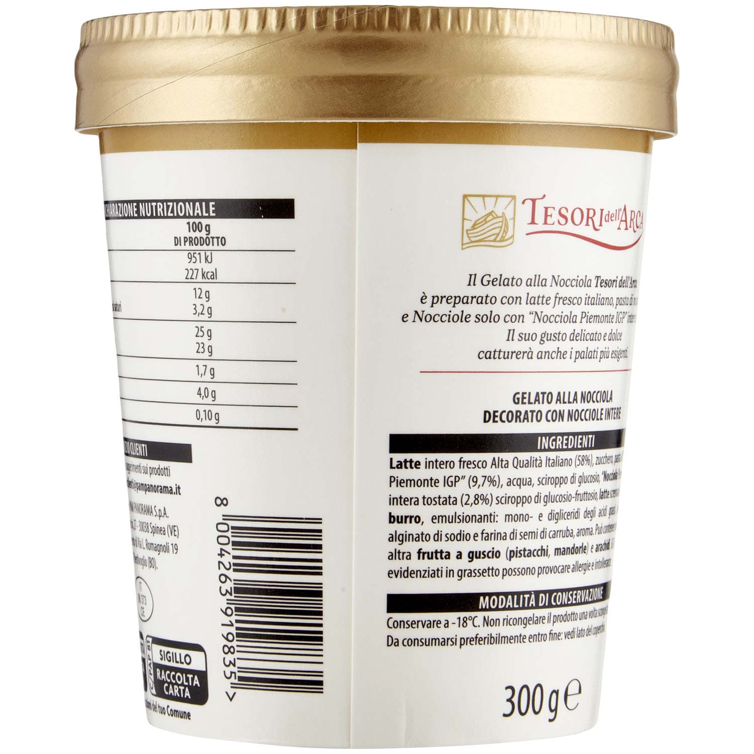 TESORI DELL'ARCA Gelato Nocciola 300 g – immagine 5