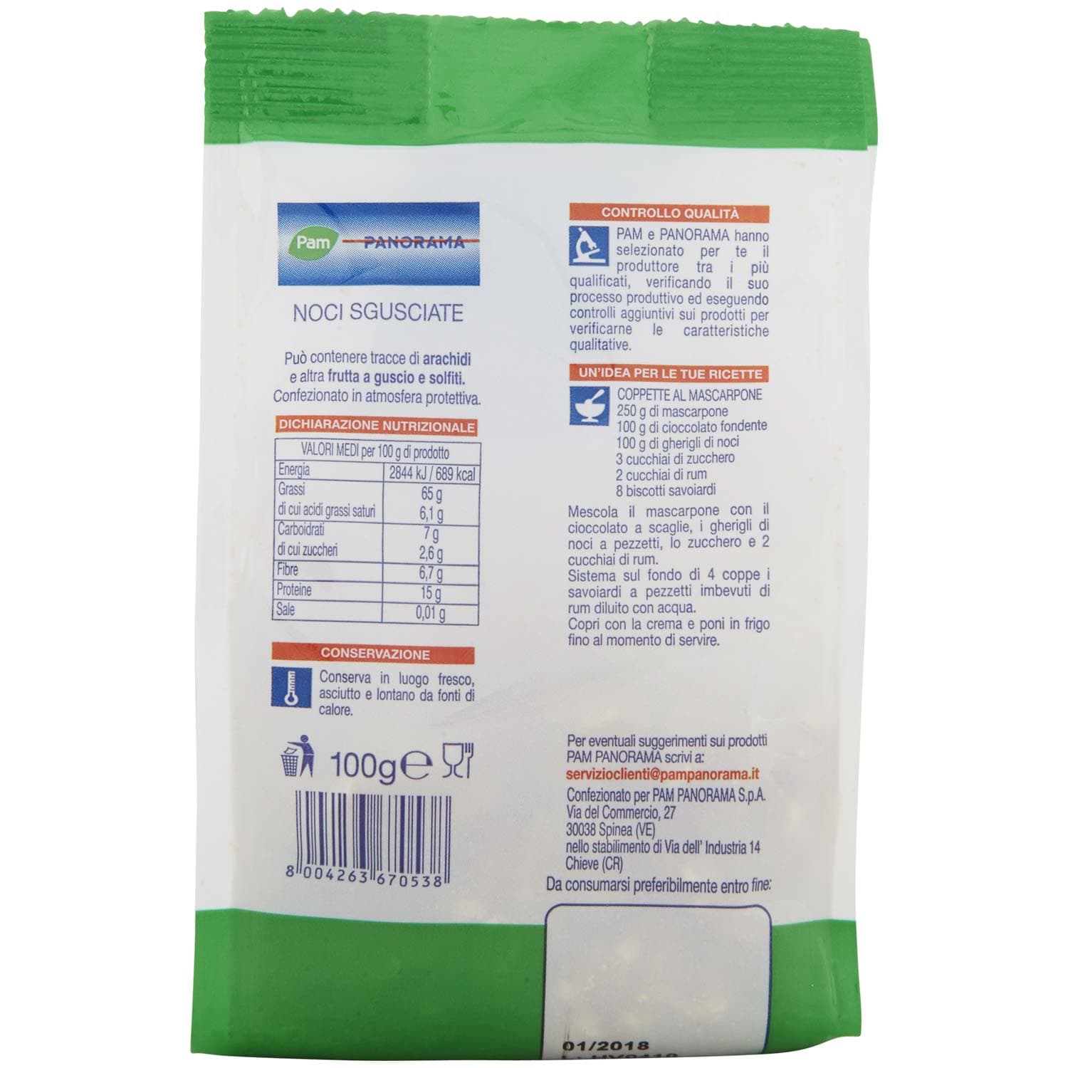 PAM PANORAMA Noci Sgusciate 100 g – immagine 5
