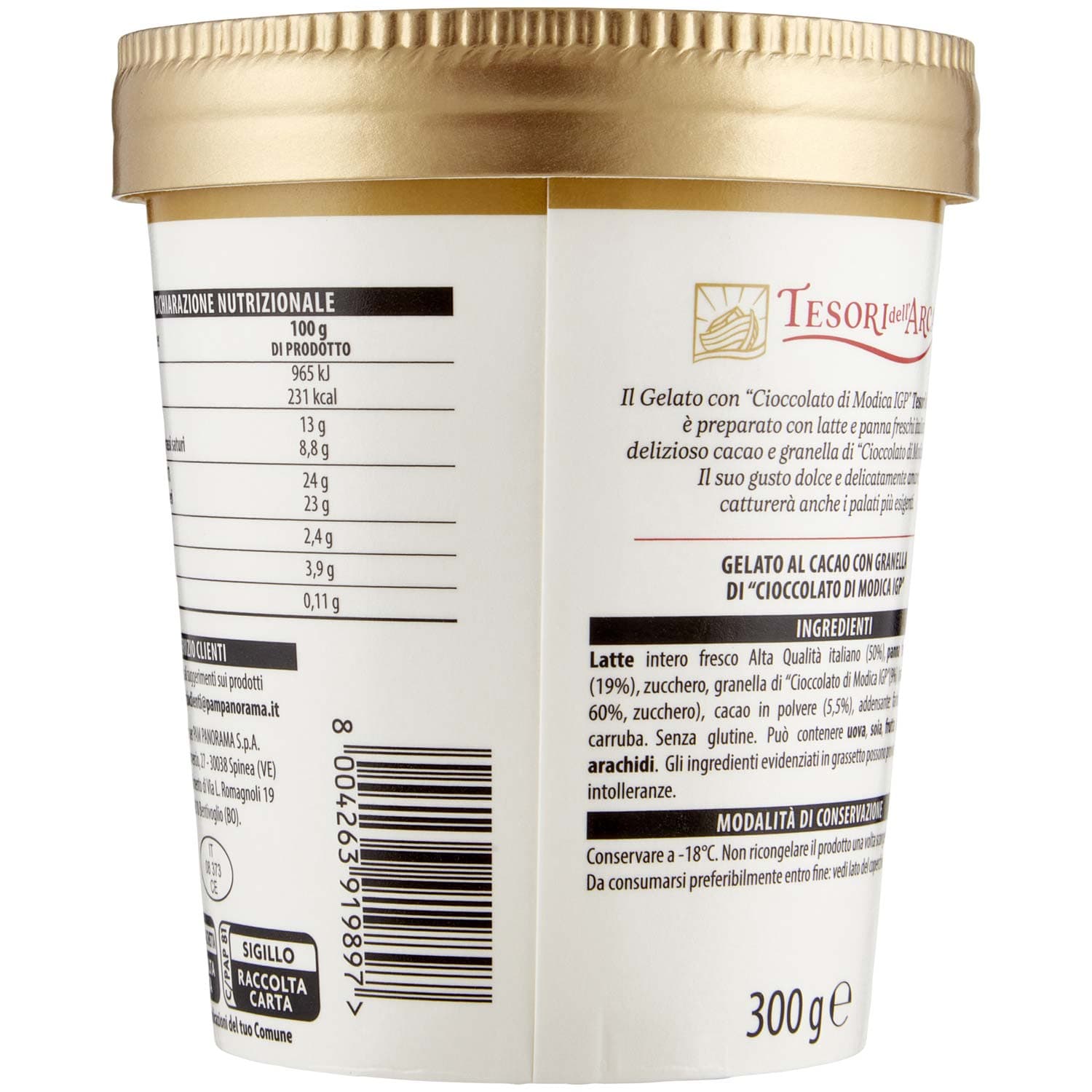 TESORI DELL'ARCA Gelato Cioccolato 300 g – immagine 5