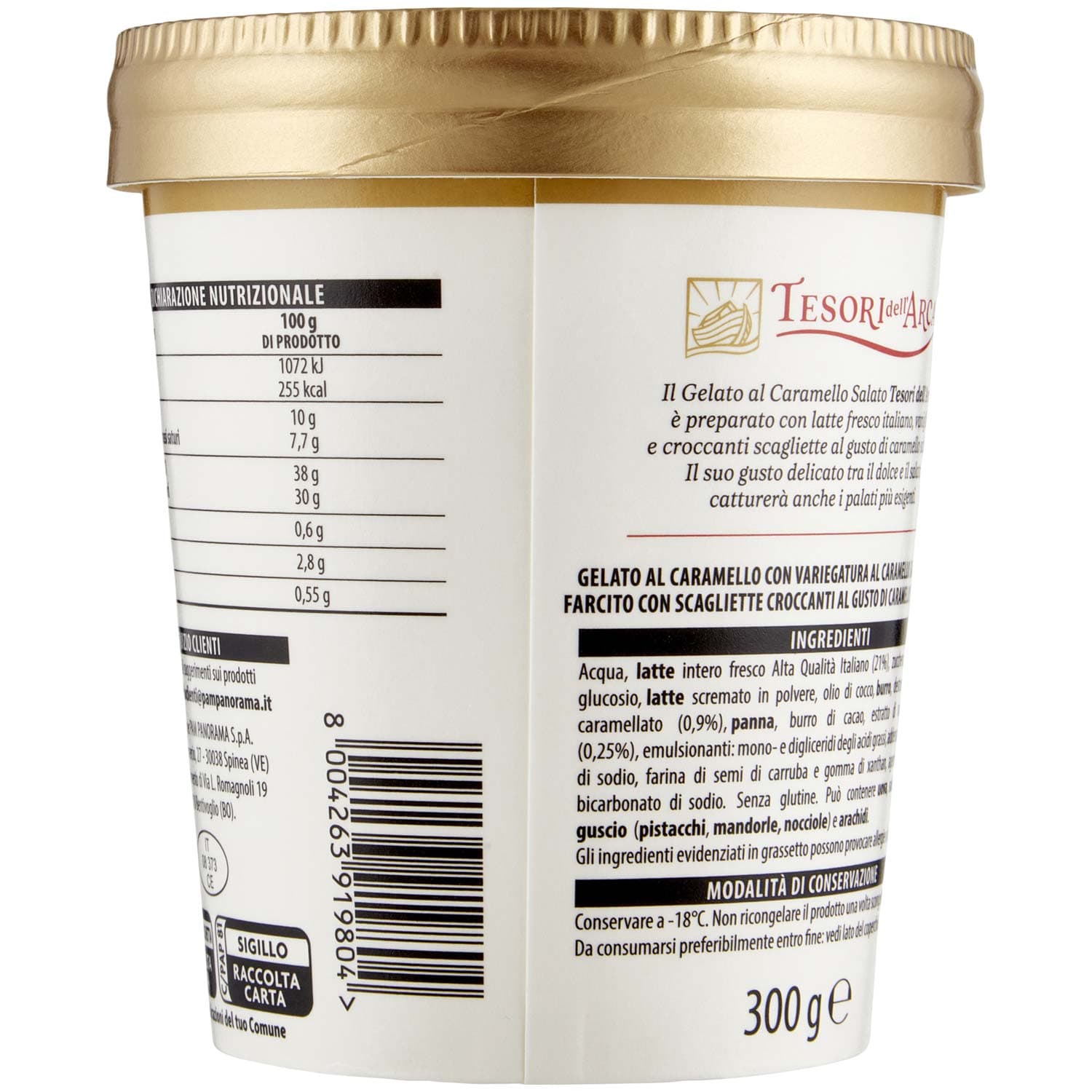 TESORI DELL'ARCA Gelato Caramello Salato 300 g – immagine 5