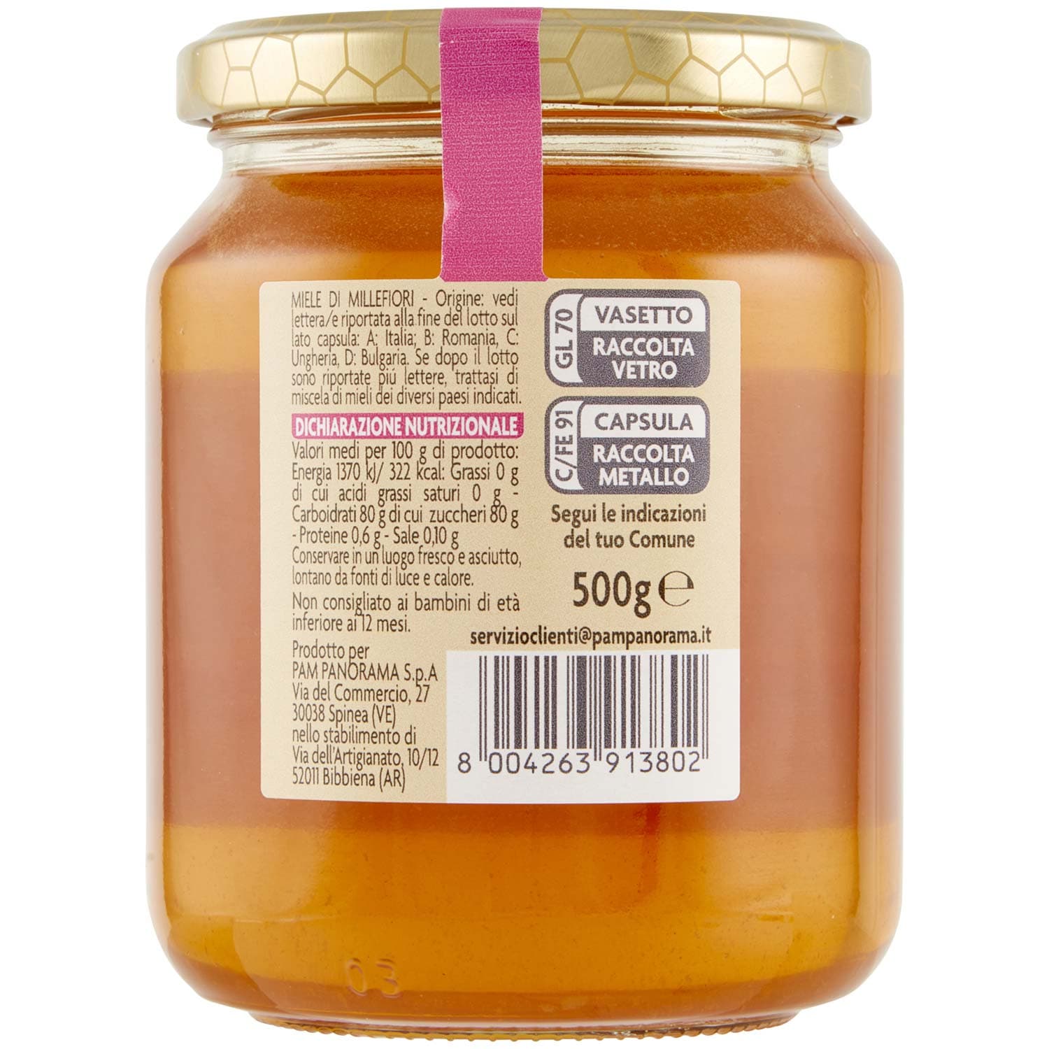 PAM Qualità per te Miele di Millefiori fluido 500 g – immagine 5