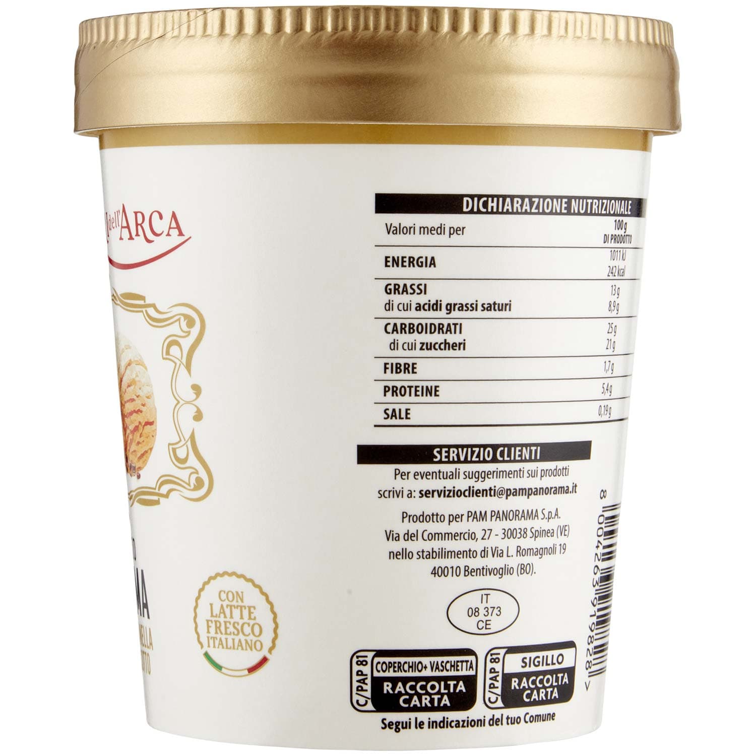 TESORI DELL'ARCA Gelato Crema con Granella di Biscotto 300 g – immagine 6