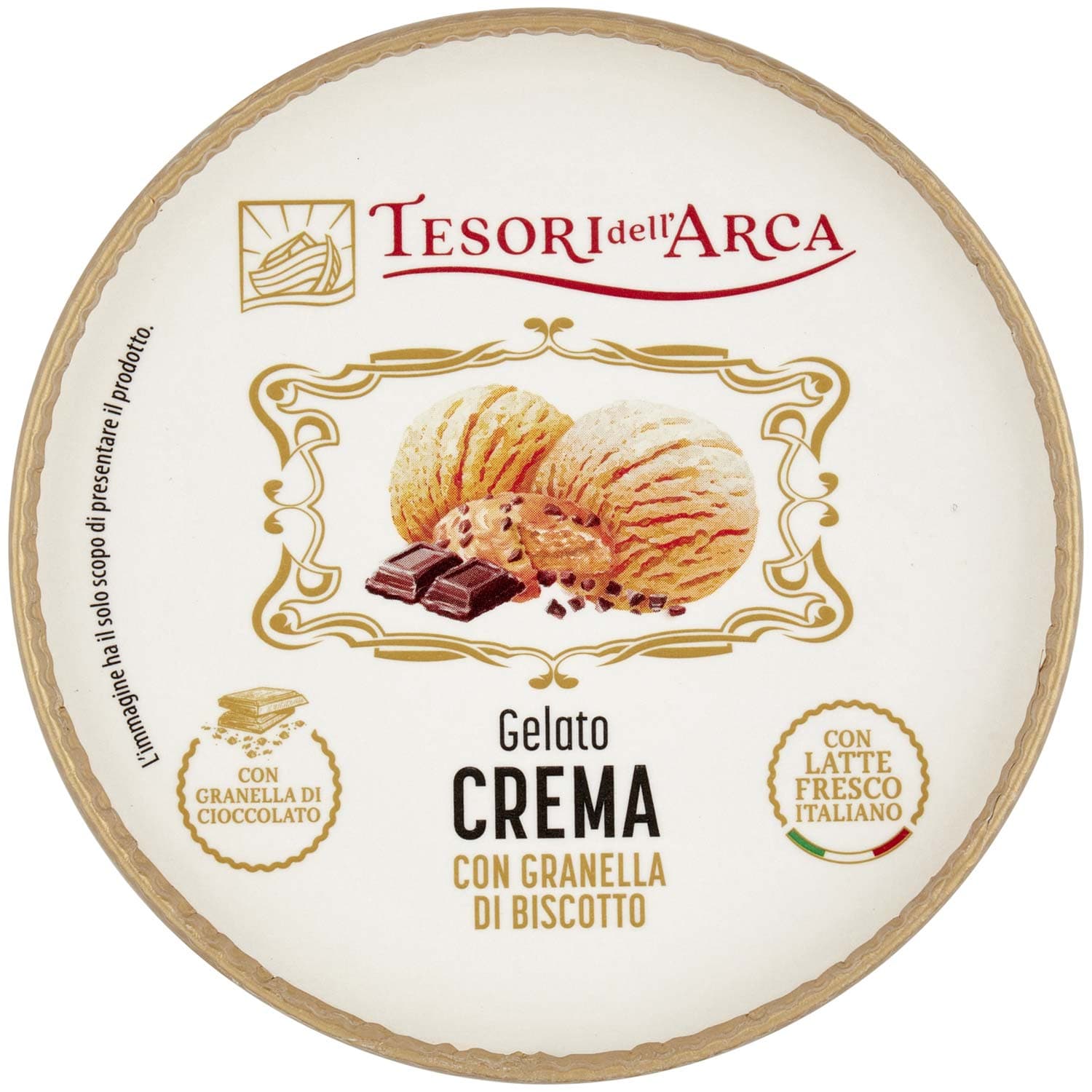 TESORI DELL'ARCA Gelato Crema con Granella di Biscotto 300 g – immagine 7