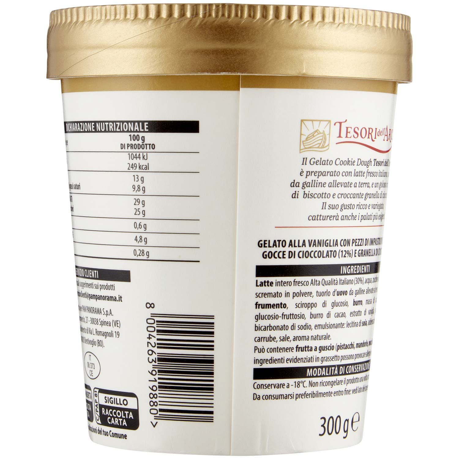 TESORI DELL'ARCA Gelato Cookie Dough 300 g – immagine 5