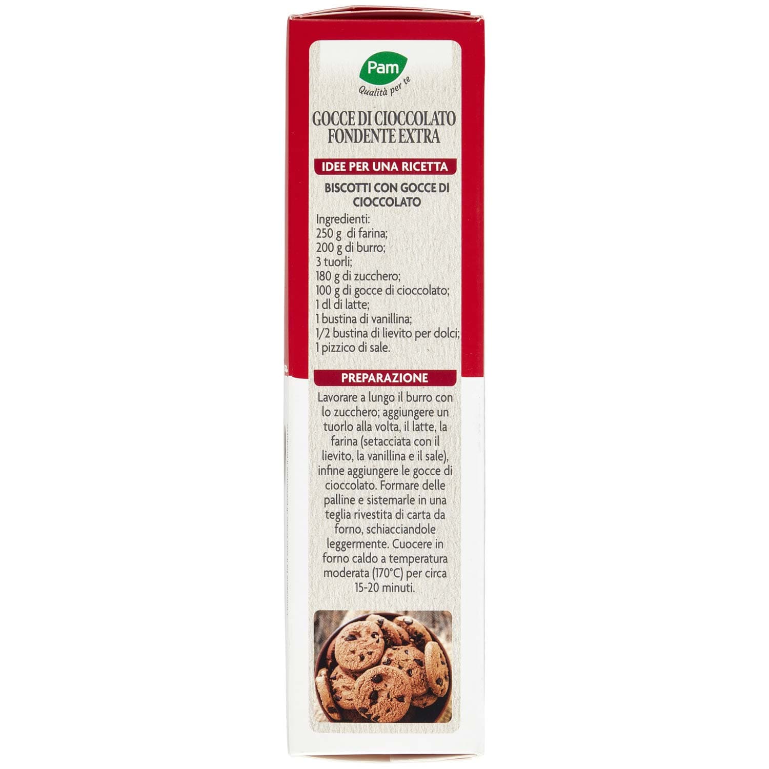 PAM Qualità per te Gocce di Cioccolato fondente 250 g – immagine 6