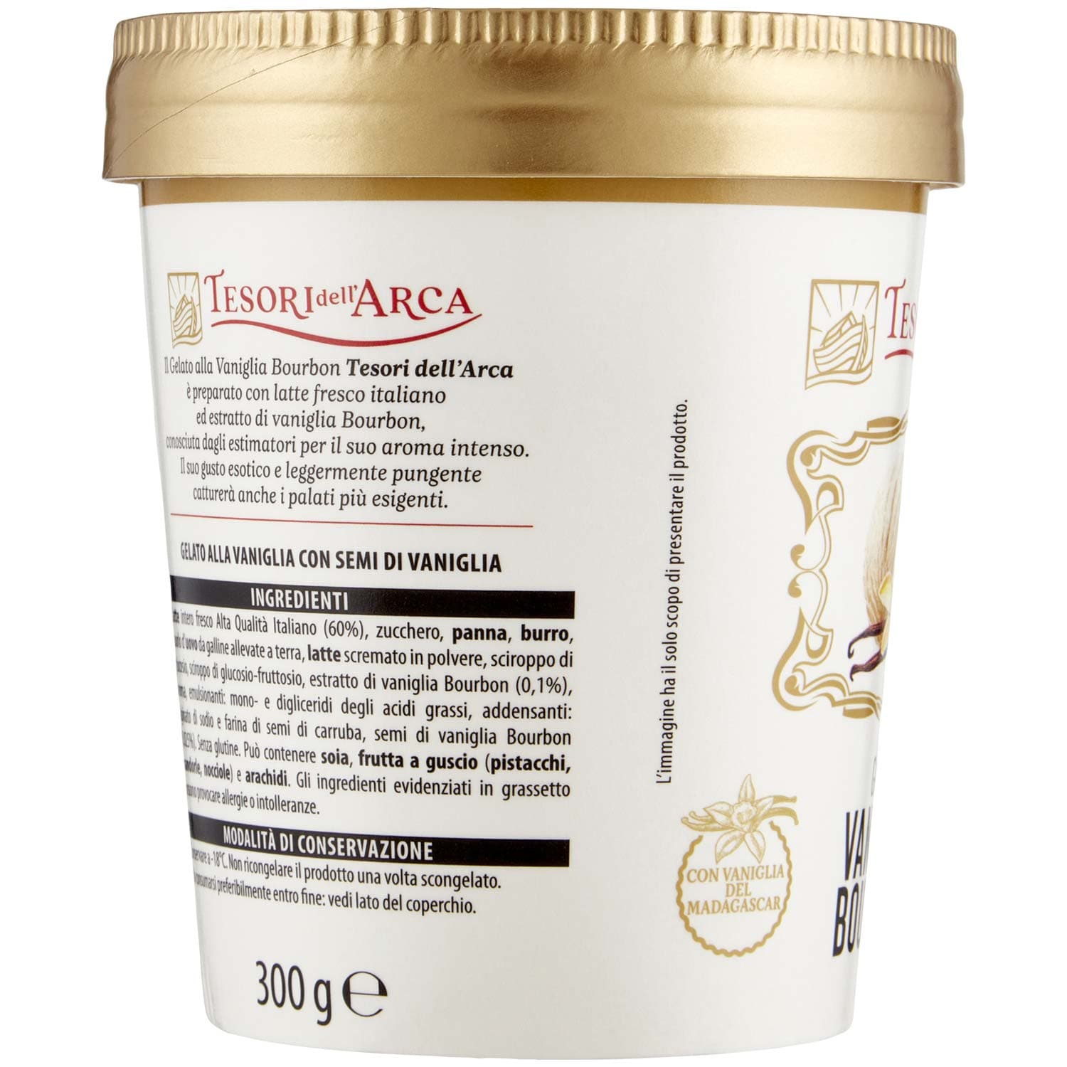 TESORI DELL'ARCA Gelato Vaniglia Bourbon 300 g – immagine 4