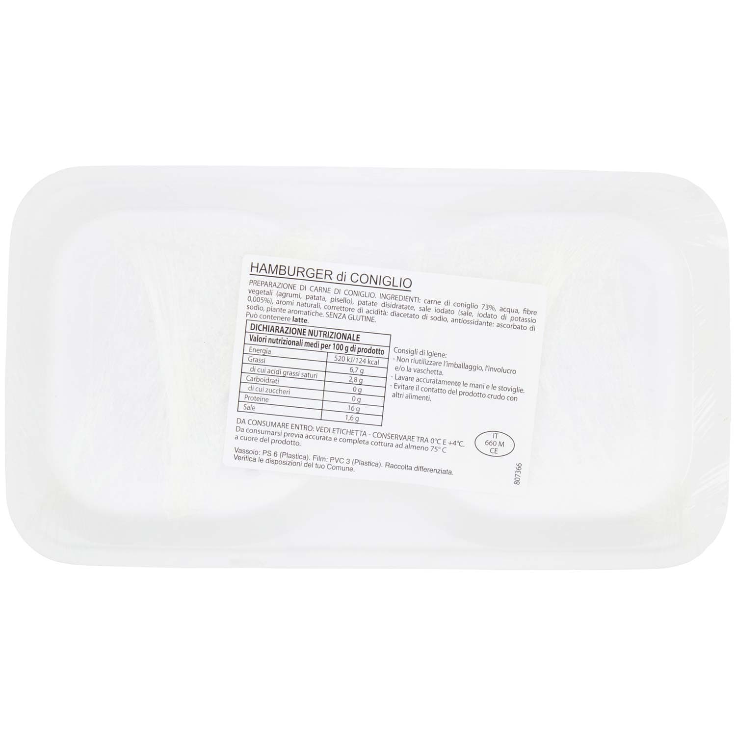 Hamburger di Coniglio 0,200 kg – immagine 5