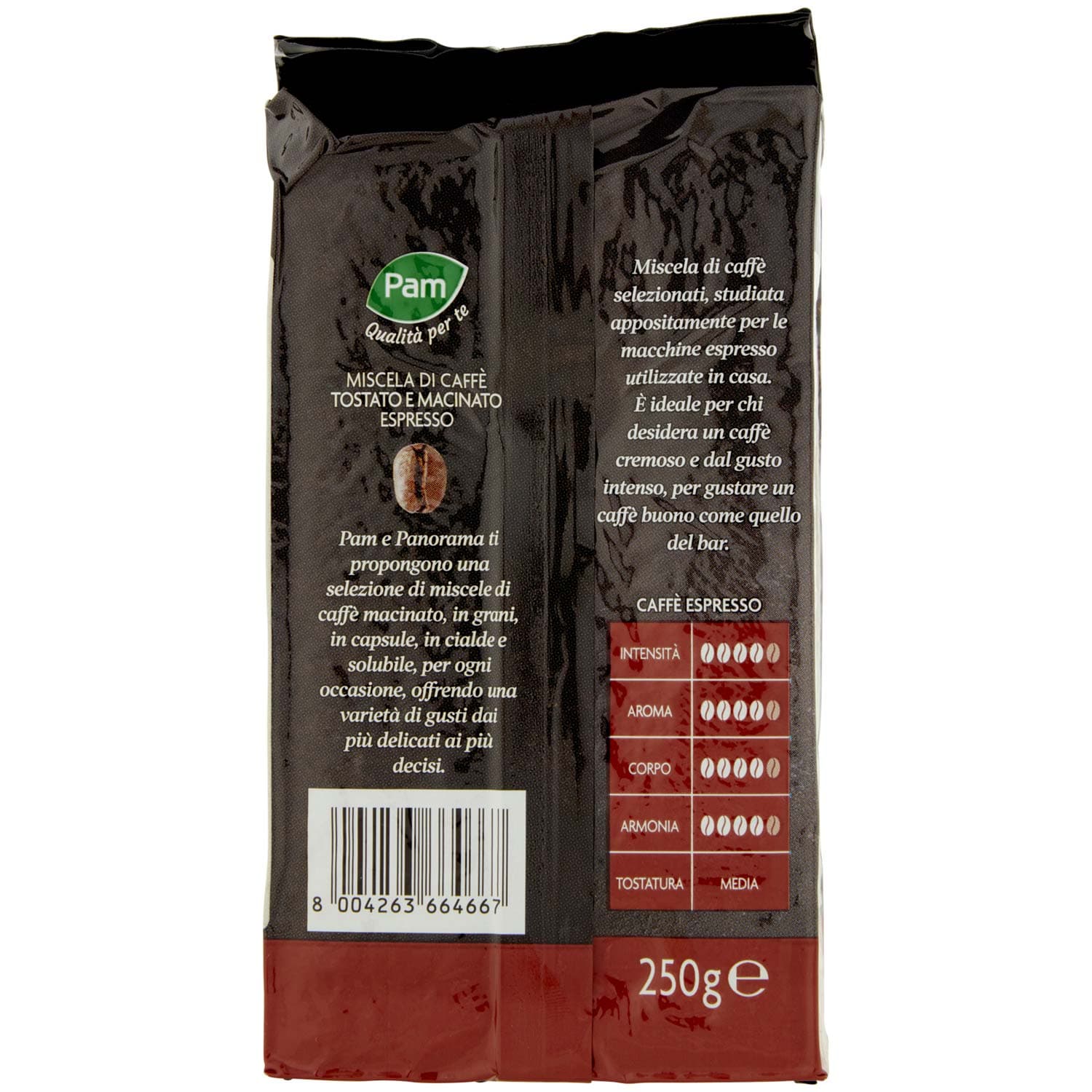 PAM Qualità per te Caffè Espresso gusto bar 250 g – immagine 5
