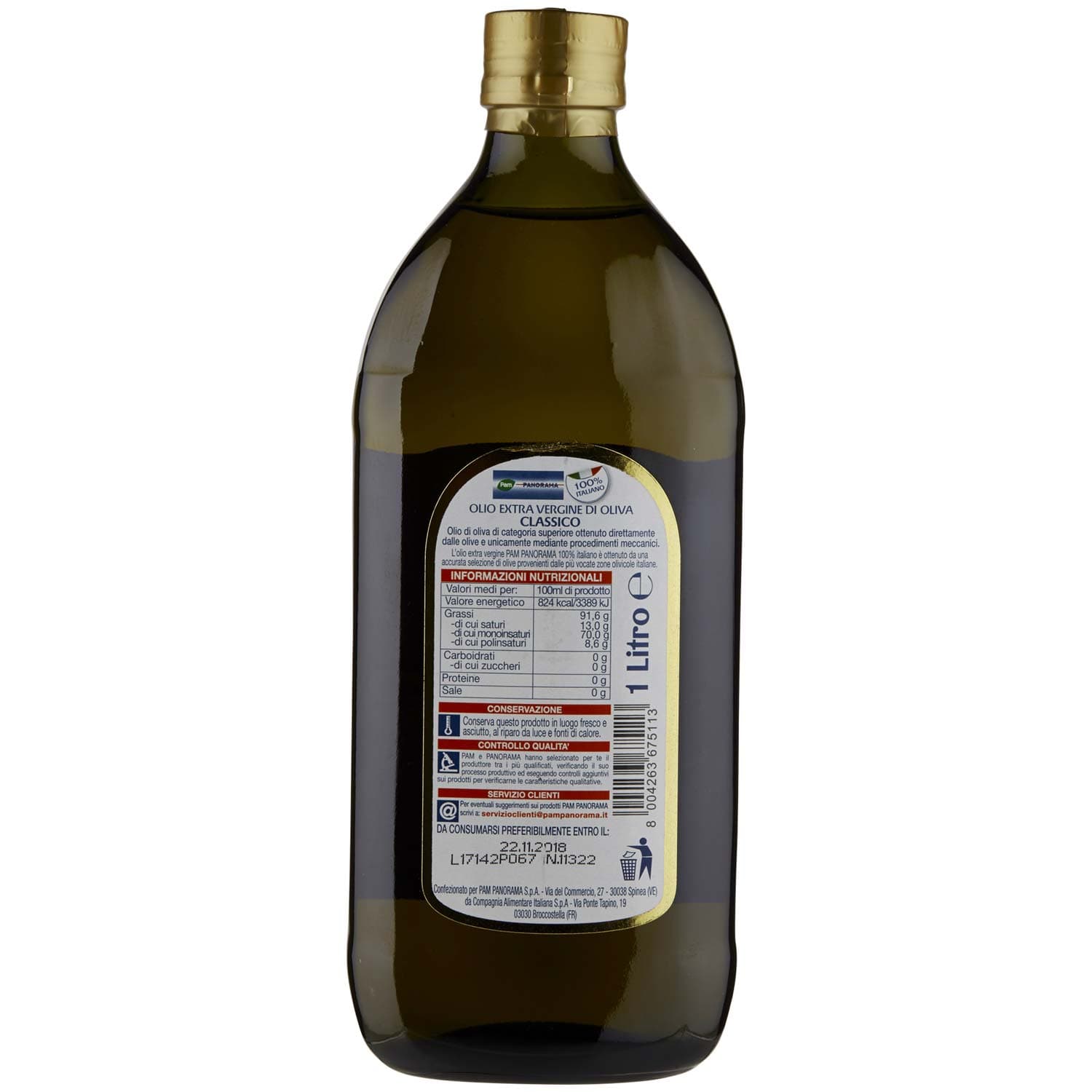 PAM PANORAMA Olio Extra Vergine di Oliva Classico 1 L – immagine 5