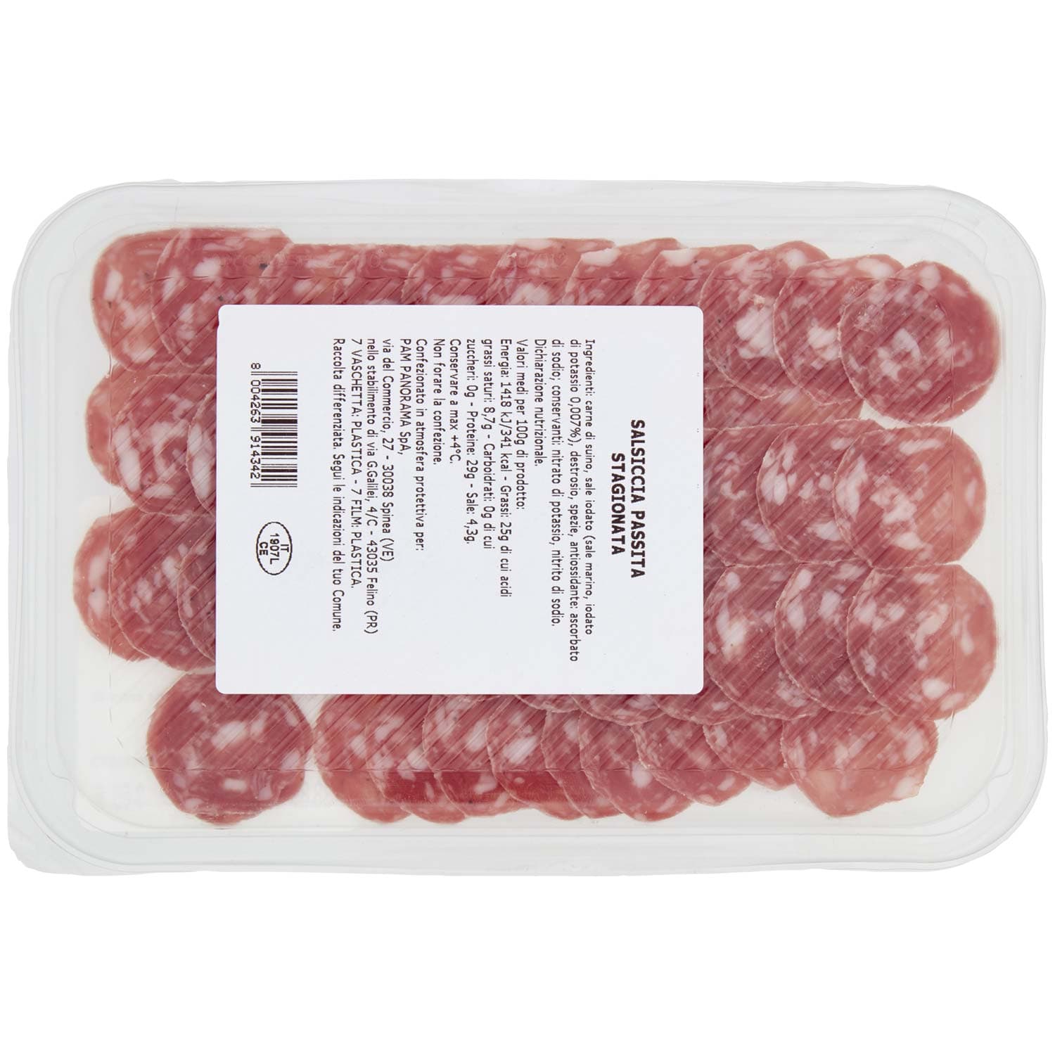 PAM PANORAMA Salsiccia Passita Stagionata 90 g – immagine 5