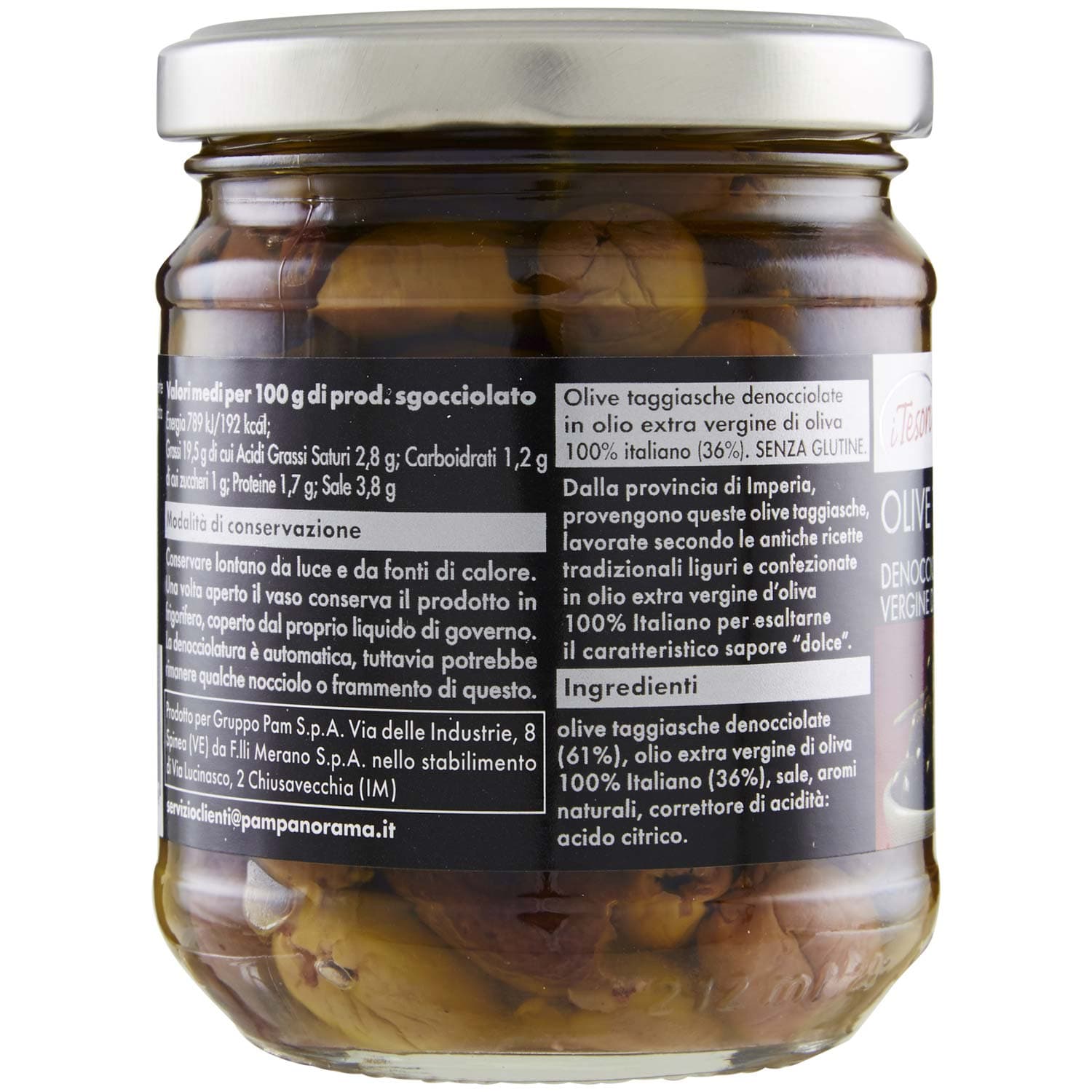 Raineri Olive Taggiasche Denocciolate in Olio Extra Vergine di Oliva 33% 180 g – immagine 4