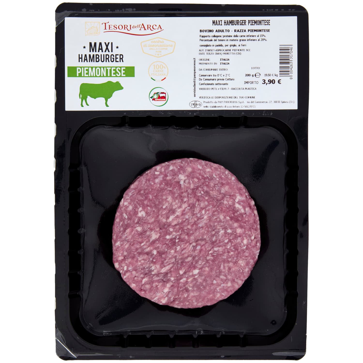 Tesori dell'Arca Maxi Hamburger Piemontese 200 g – immagine 3