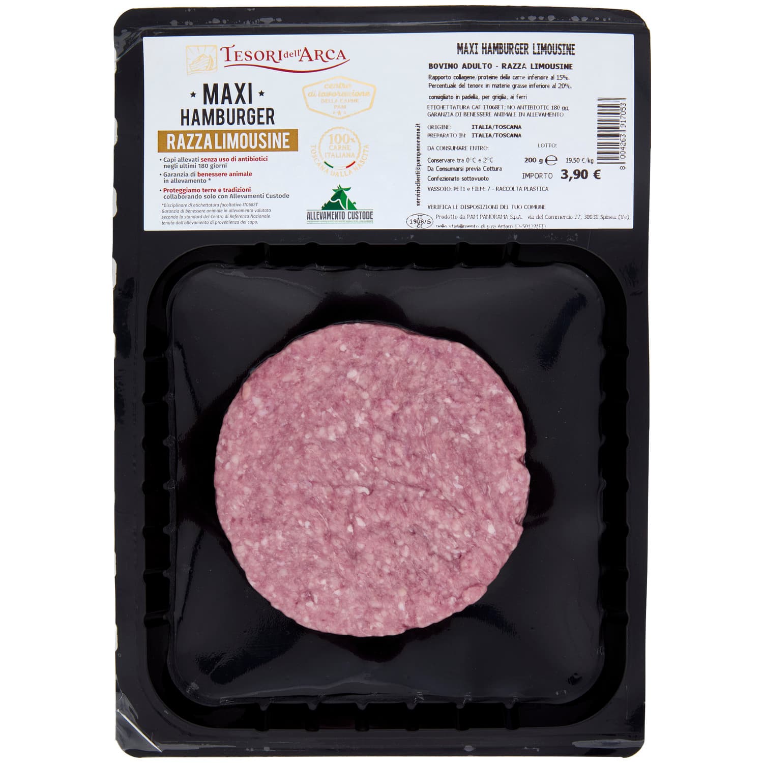 TESORI DELL'ARCA Maxi Hamburger Razza Limousine 200 g – immagine 3