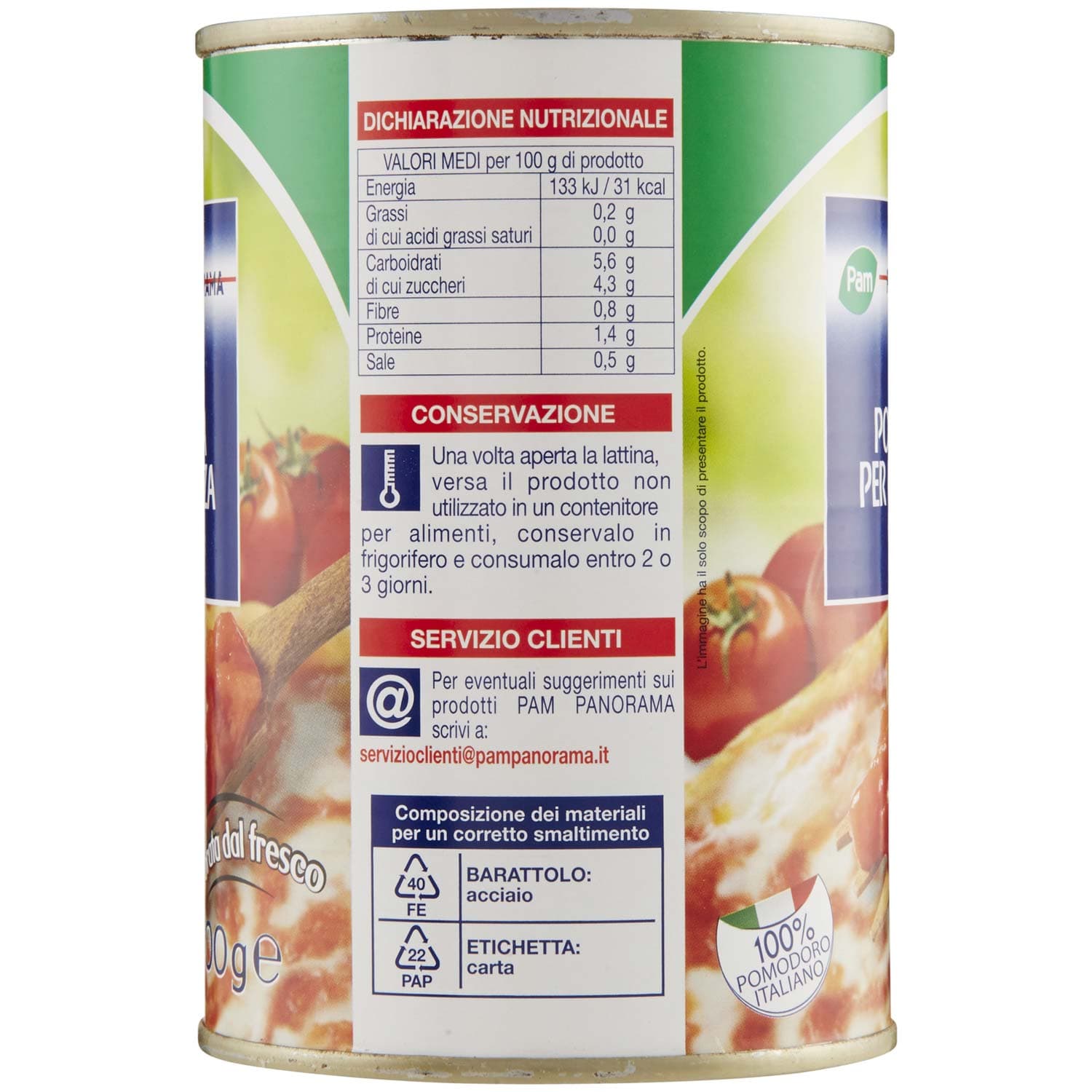 PAM PANORAMA Polpa per Pizza 400 g – immagine 6