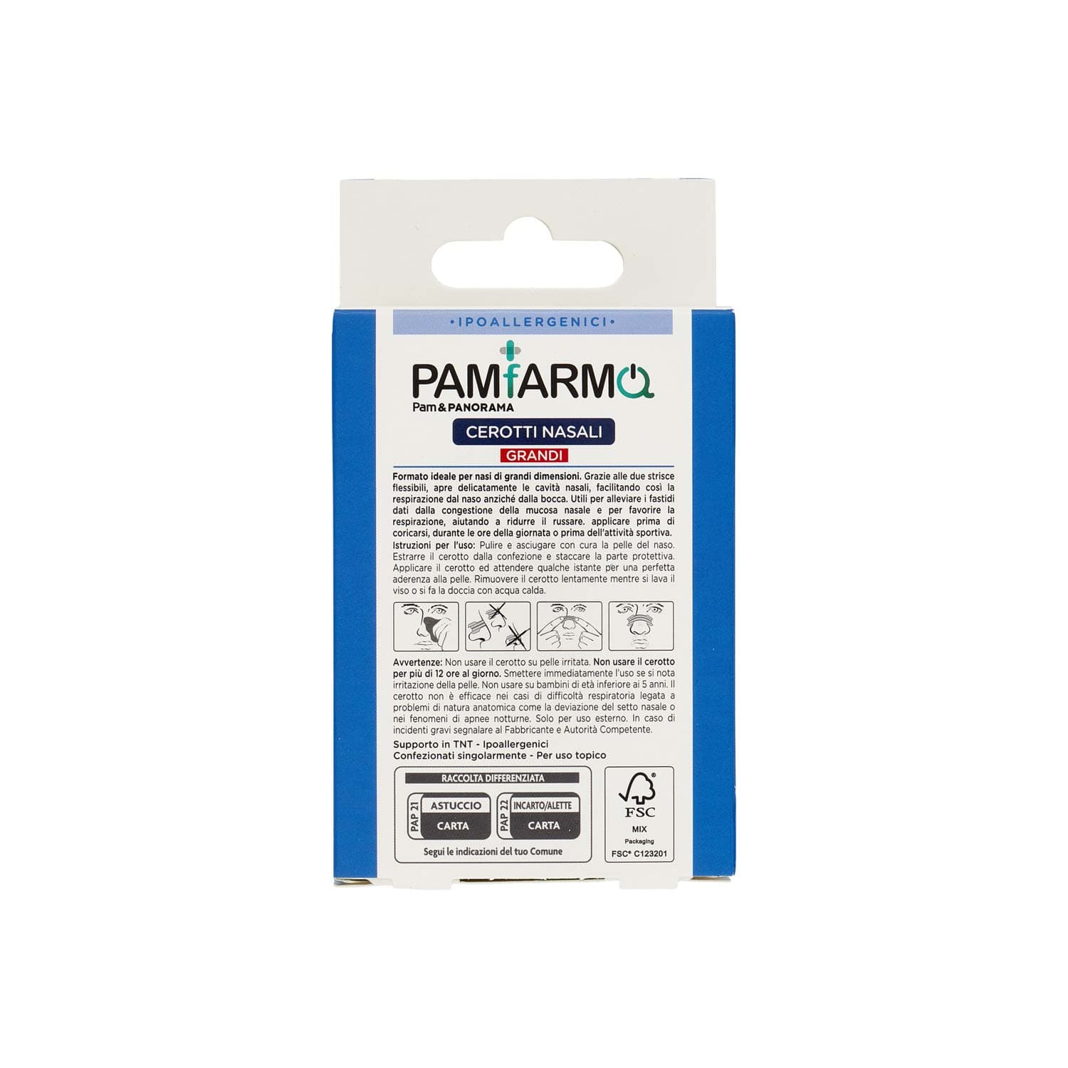 PAMFARMA Cerotti Nasali Grandi 1 Formato 30 pz – immagine 5