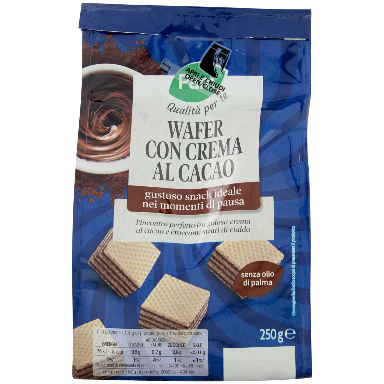 PAM PANORAMA Snack Wafer con crema al cacao 250 g – immagine 5