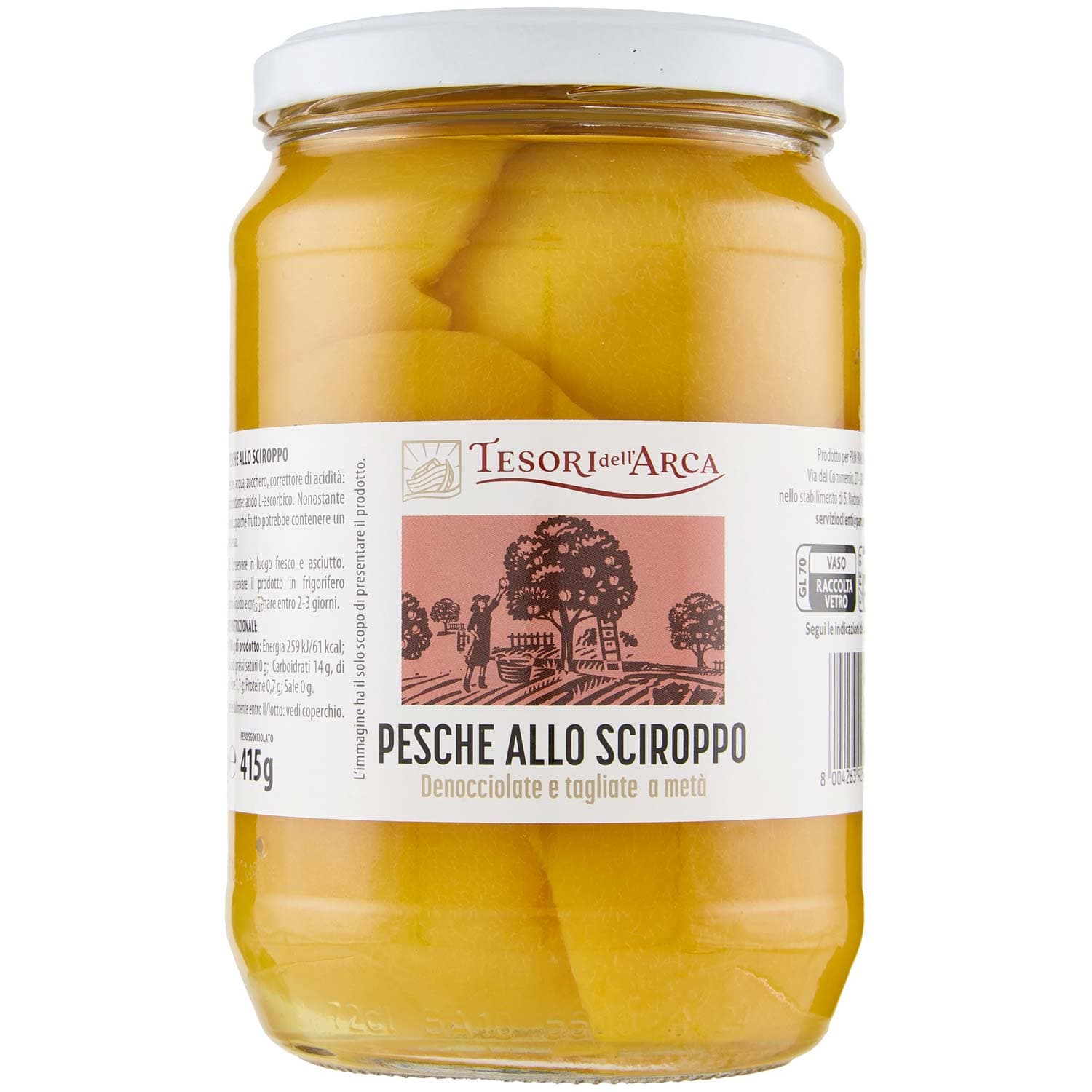 TESORI DELL'ARCA Pesche allo Sciroppo 680 g – immagine 3