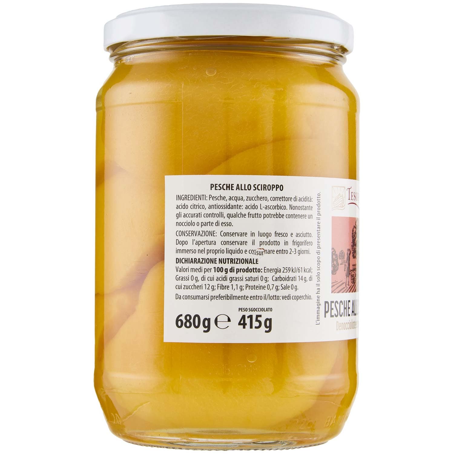 TESORI DELL'ARCA Pesche allo Sciroppo 680 g – immagine 4