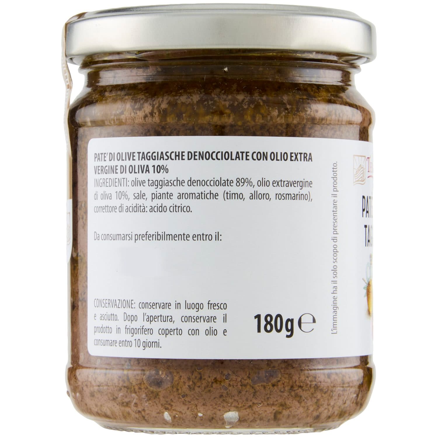 TESORI DELL'ARCA Patè di Olive Taggiasche 180 g – immagine 4