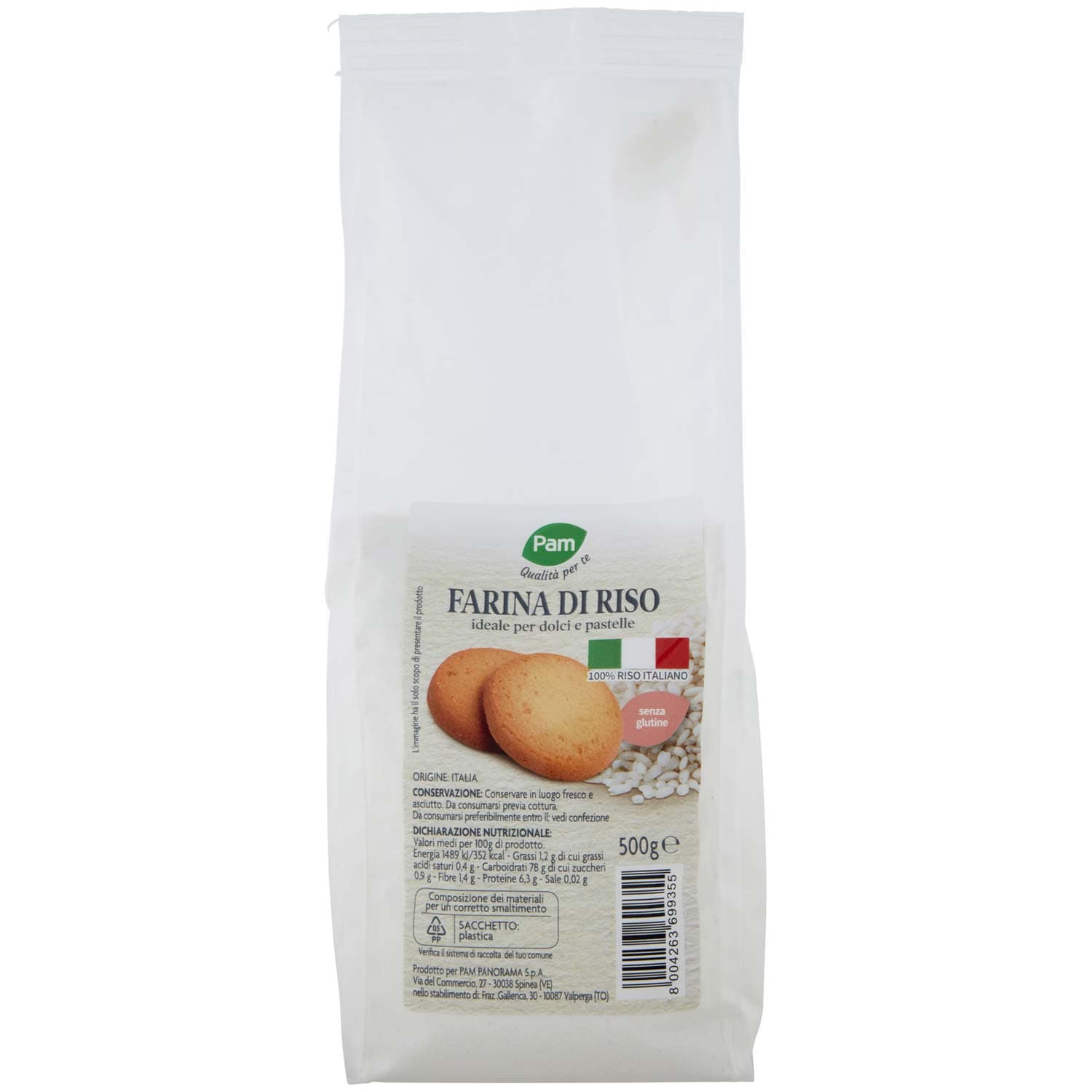 PAM Qualità per te Farina di Riso 500 g – immagine 3