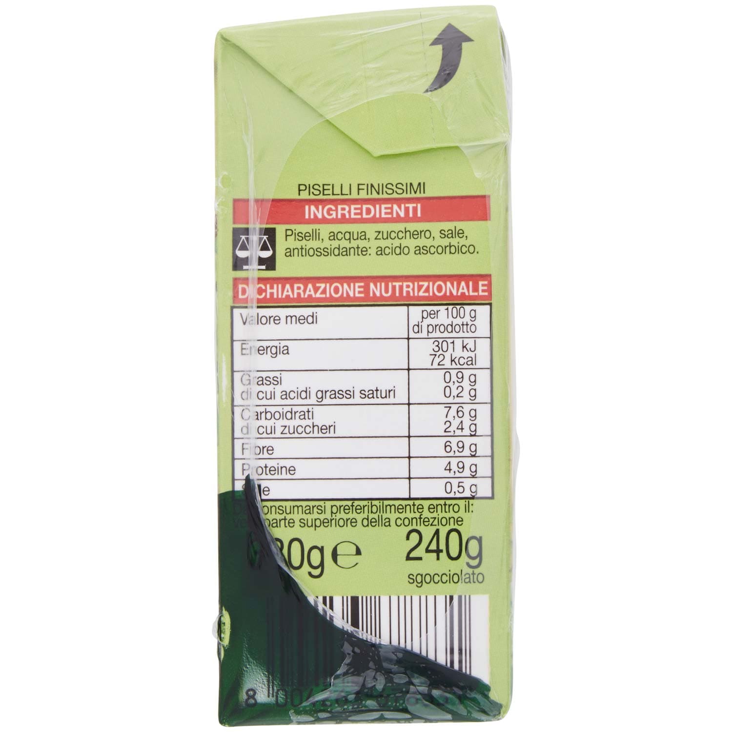 PAM PANORAMA Piselli Finissimi 760g (380g x 2) – immagine 4