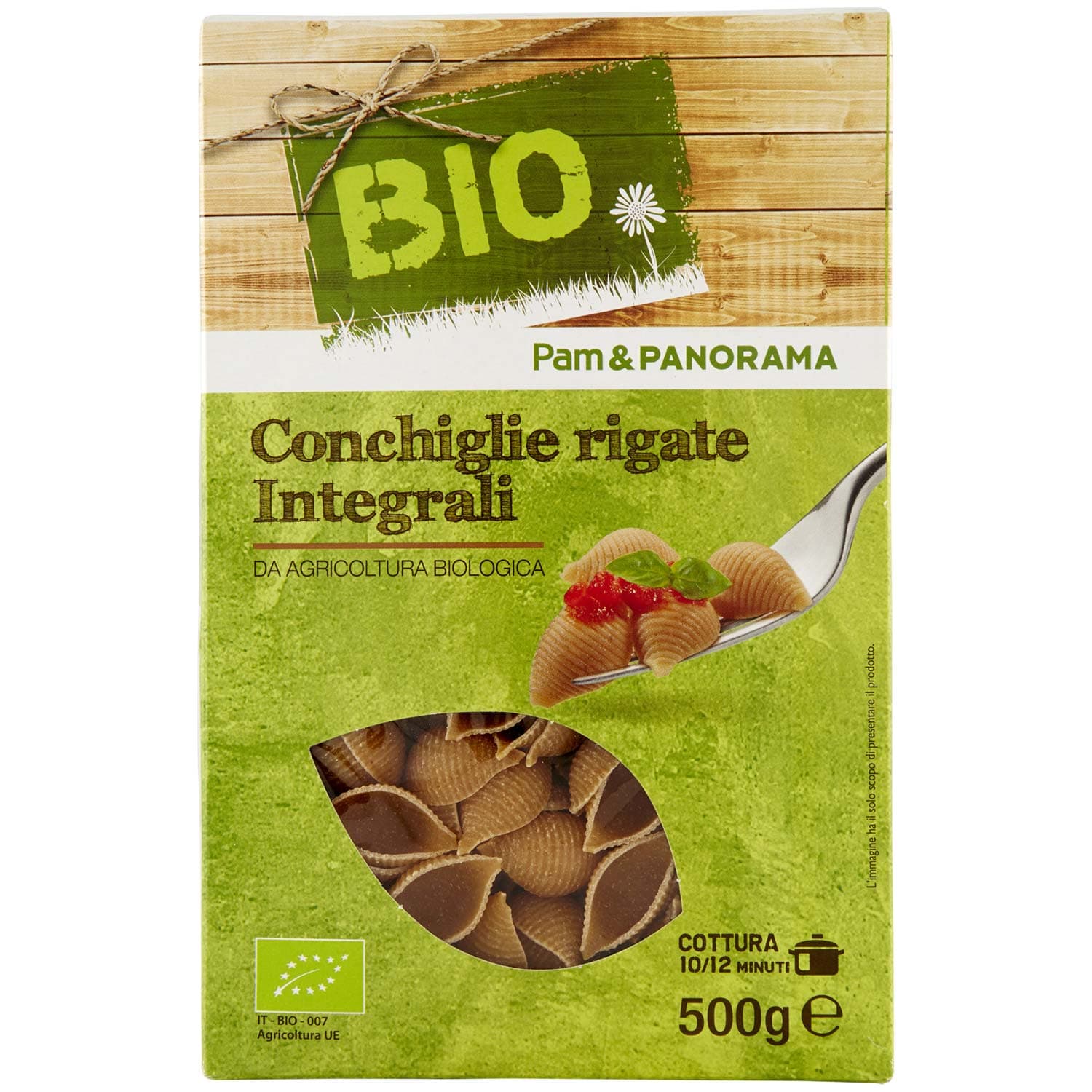 BIO Conchiglie rigate Integrali 500 g – immagine 3
