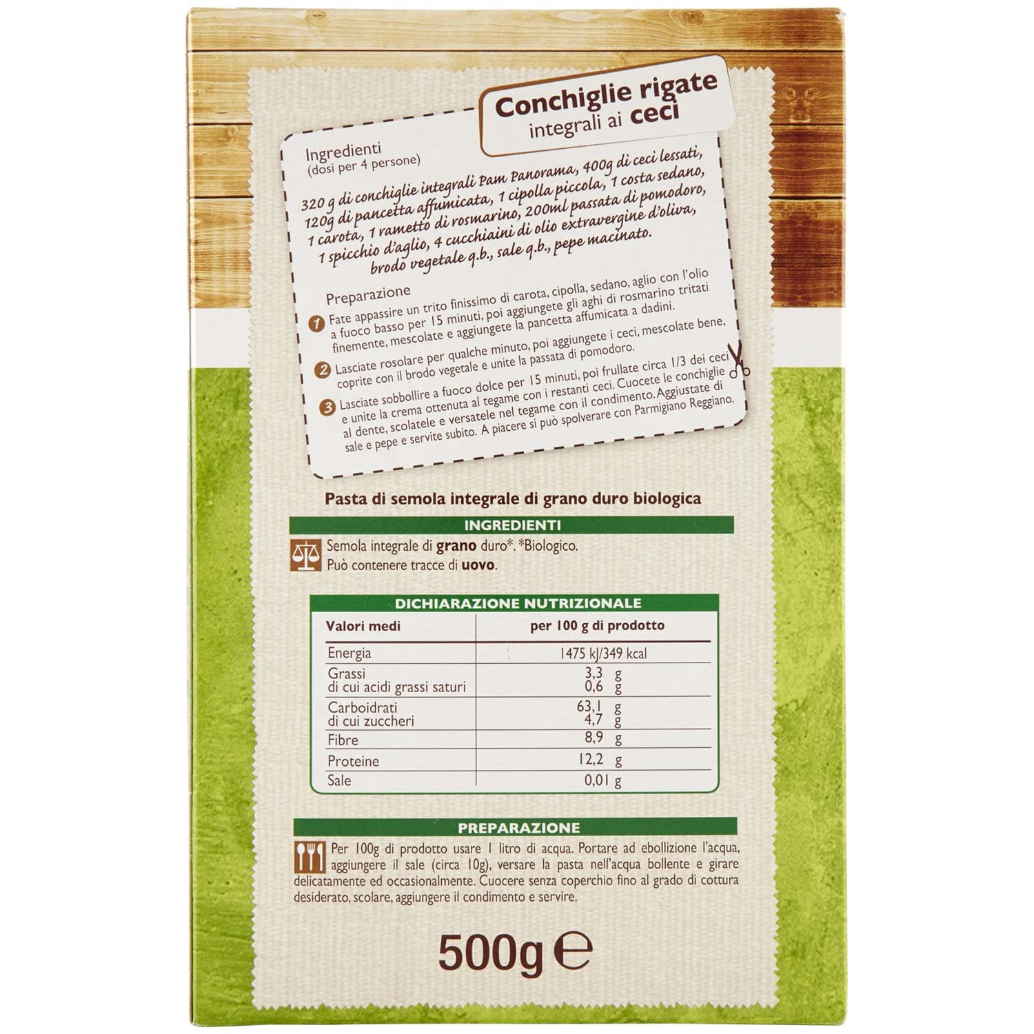 BIO Conchiglie rigate Integrali 500 g – immagine 5