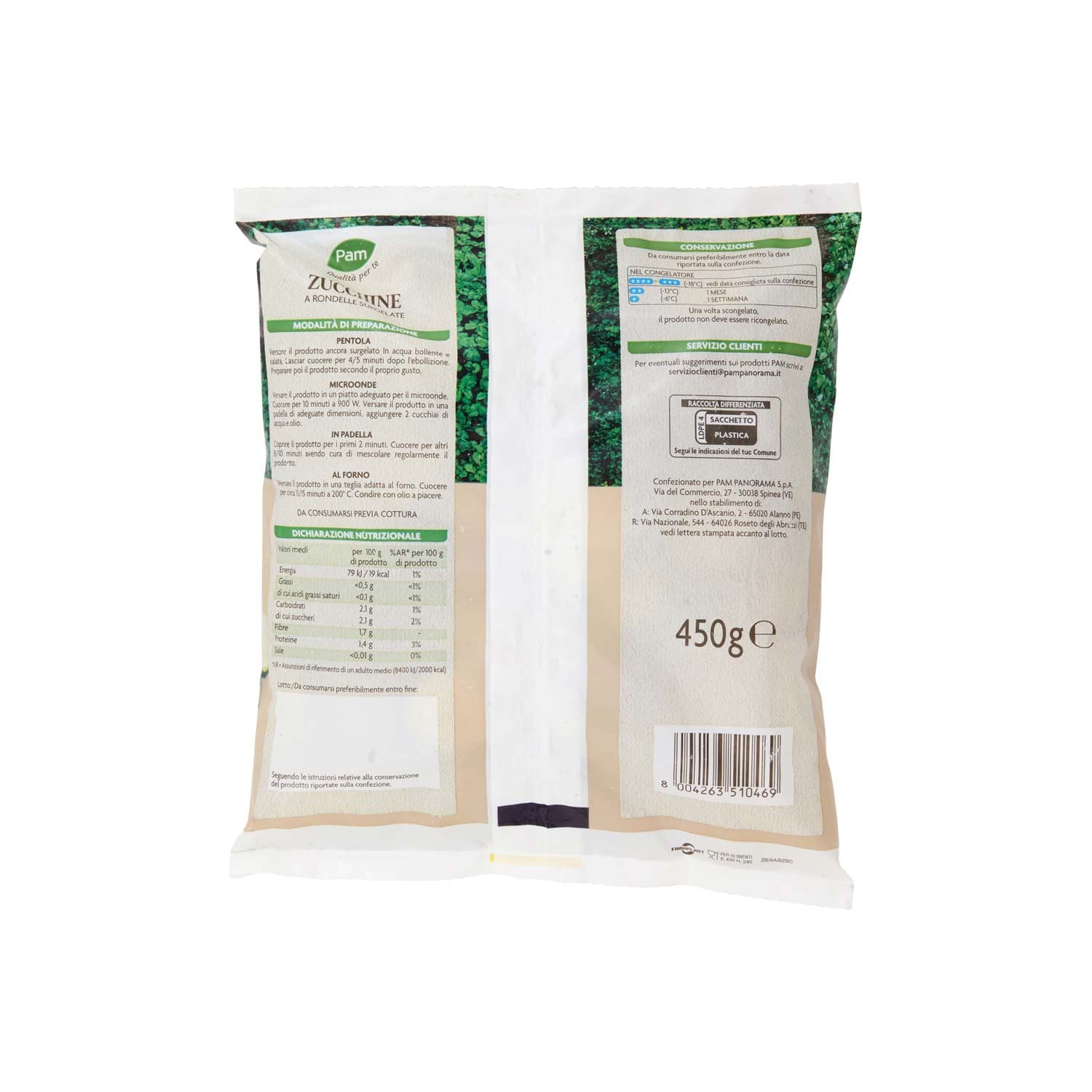 PAM PANORAMA Zucchine a Disco surgelate 450 g – immagine 5