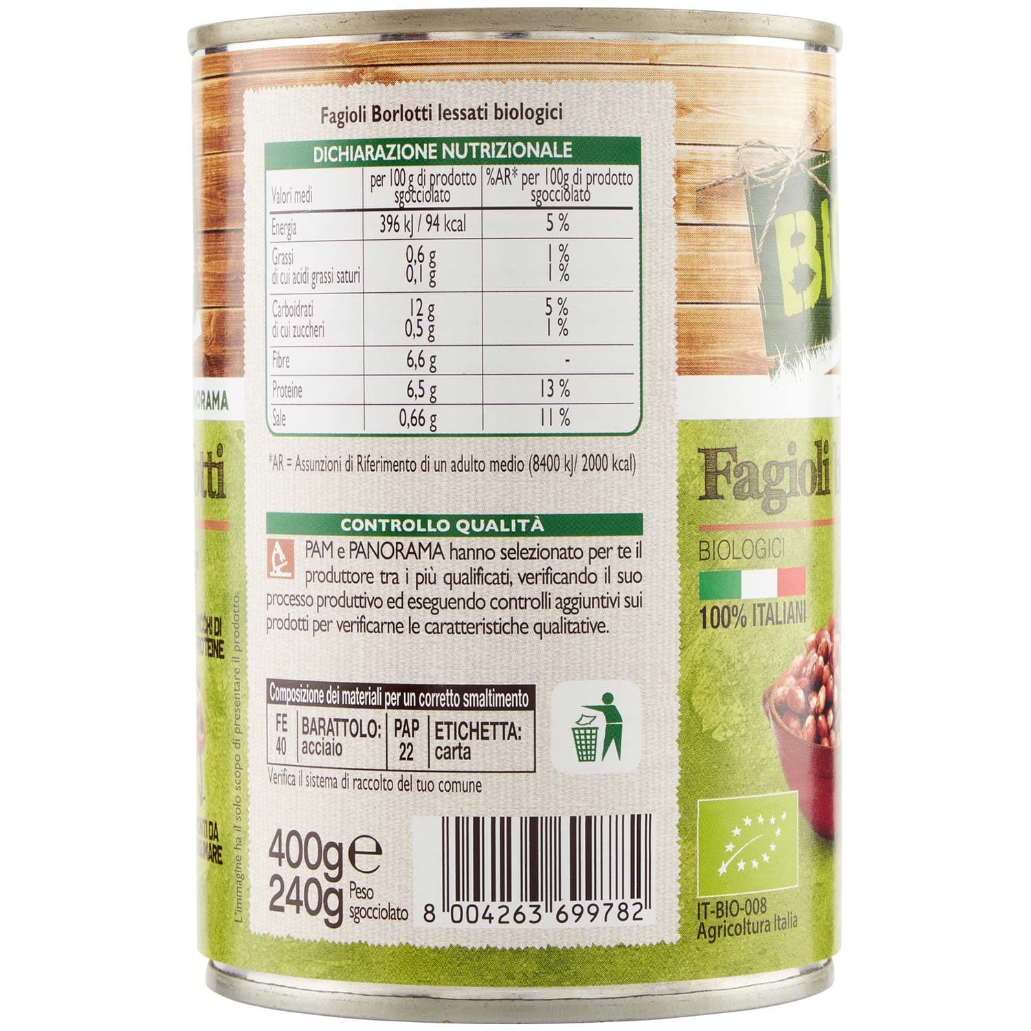 BIO Fagioli borlotti Biologici 400 g – immagine 4