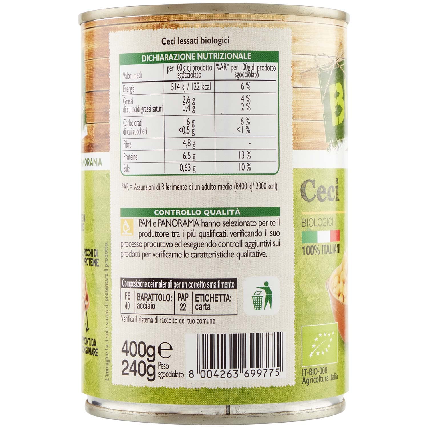 BIO Ceci Biologici 400 g – immagine 4