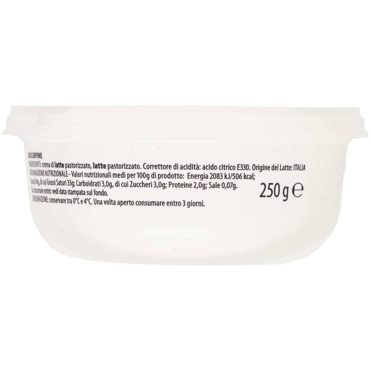 TESORI DELL'ARCA Mascarpone Gran Crema 250 g – immagine 4