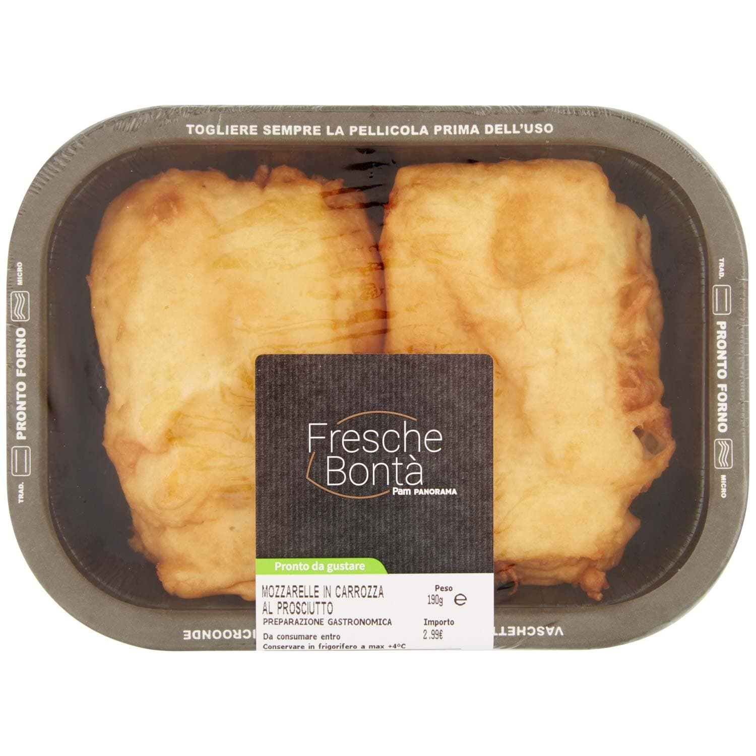 FRESCHE BONTÁ Mozzarella in Carrozza al Prosciutto 190 g – immagine 3