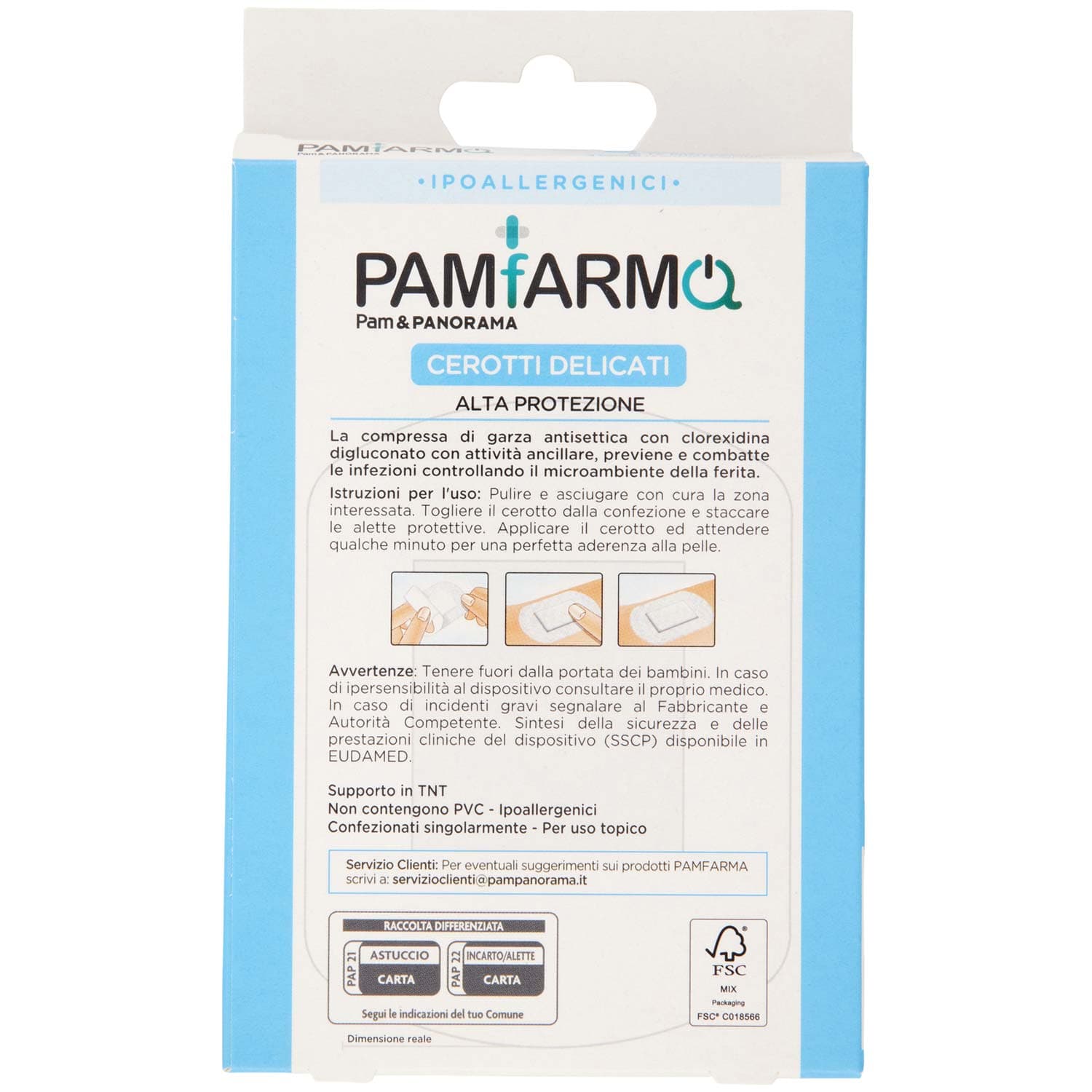PAM PANORAMA Cerotti Delicati 2 Formati Grandi 4 pz – immagine 5