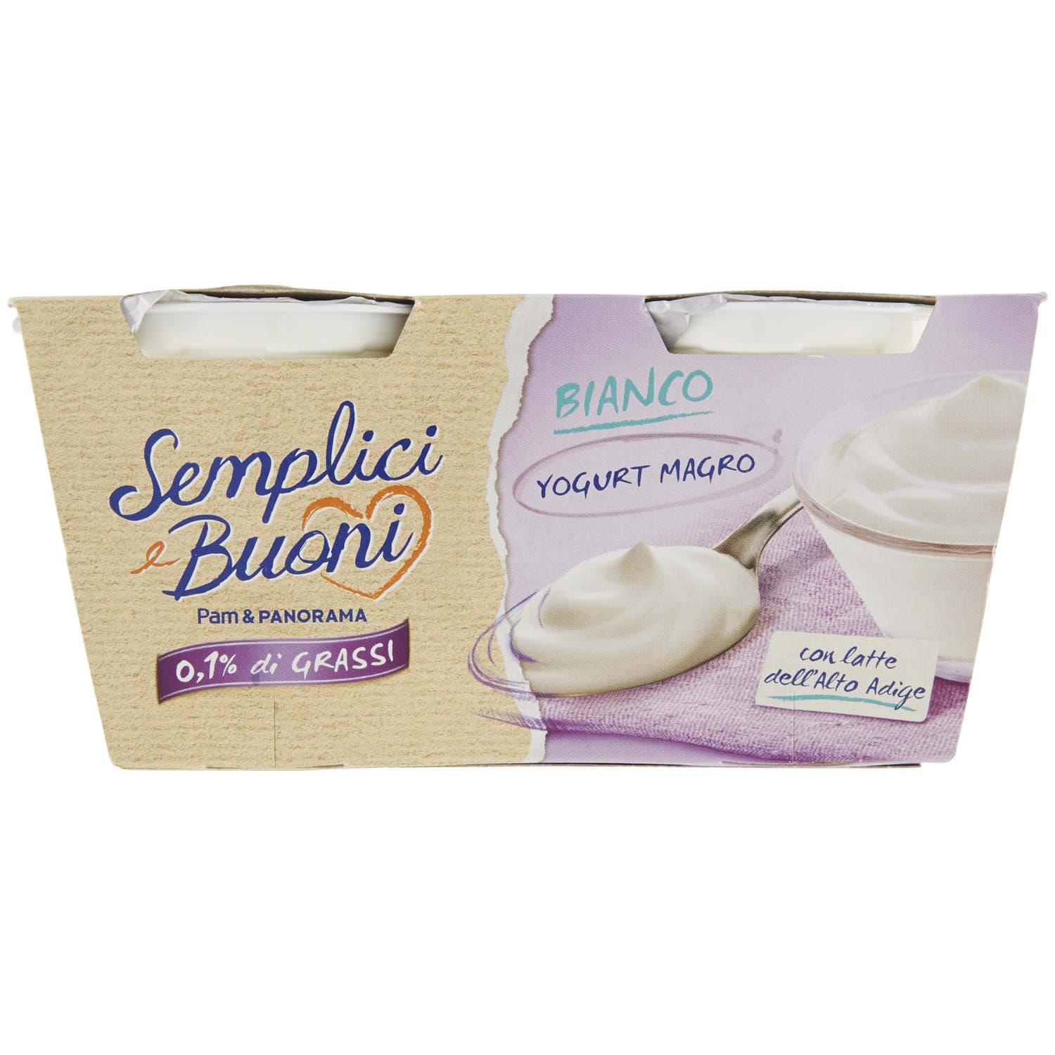 SEMPLICI E BUONI 0,1% di Grassi Bianco Yogurt Magro 250g (2x125g) – immagine 3