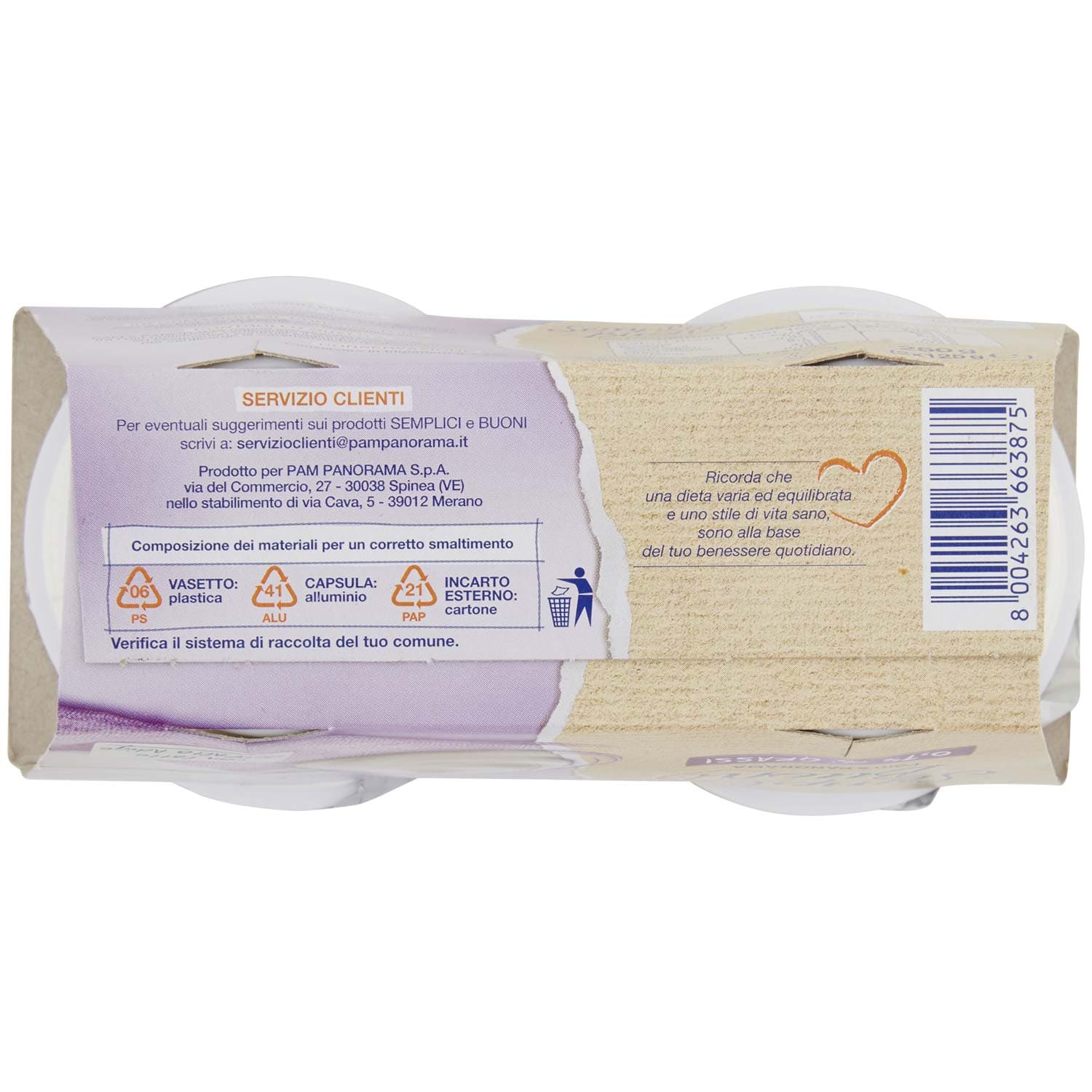 SEMPLICI E BUONI 0,1% di Grassi Bianco Yogurt Magro 250g (2x125g) – immagine 8