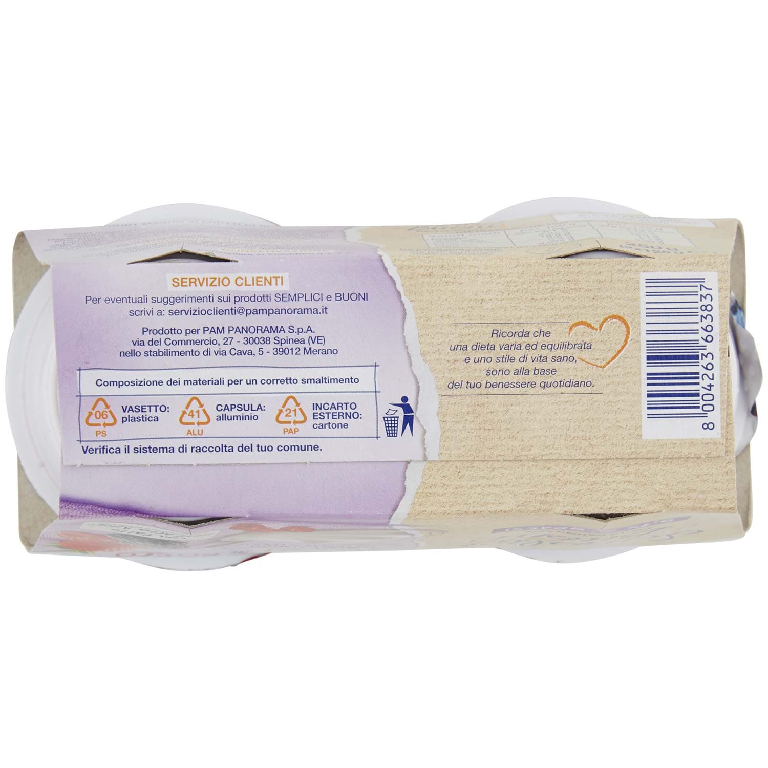 SEMPLICI E BUONI 0,1% di Grassi Frutti di Bosco Yogurt Magro con Frutta in Pezzi 250g (2x125g) – immagine 8