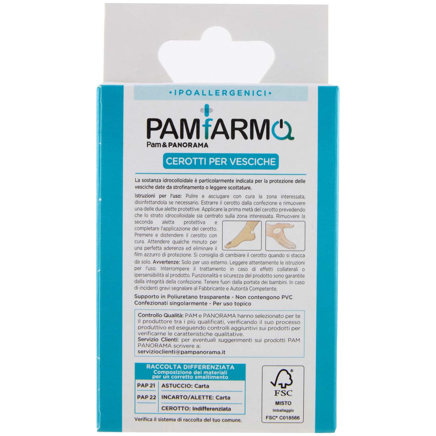 PAM PANORAMA Cerotti per Vesciche 1 Formato 5 pz – immagine 5