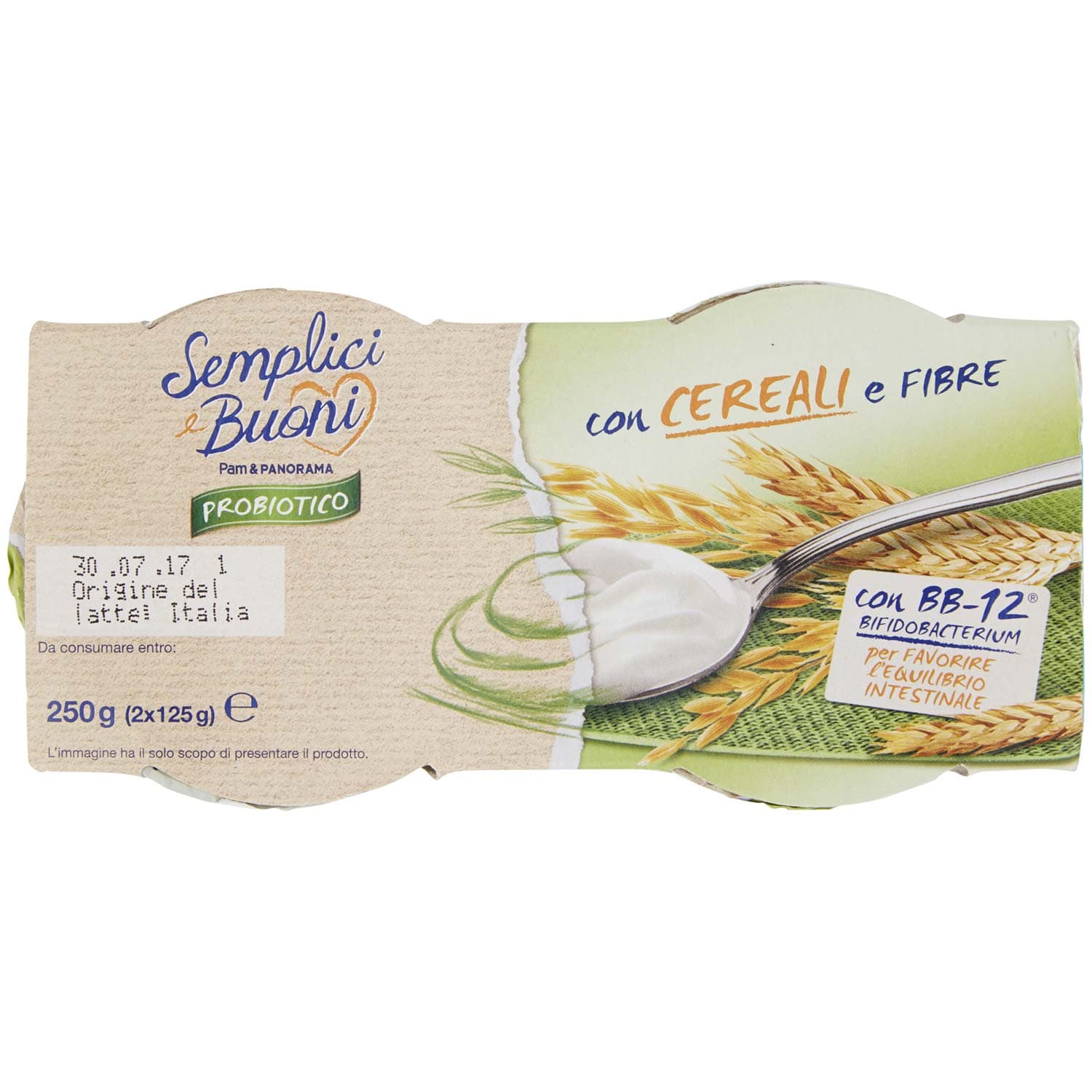 SEMPLICI E BUONI Probiotico con Cereali e Fibre 250g (2x125g) – immagine 7