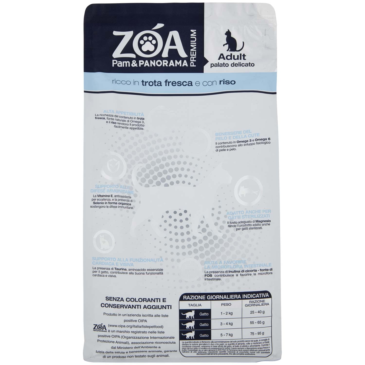 ZOA PREMIUM Adult palato delicato ricco in trota fresca e con riso 1,5 kg – immagine 5