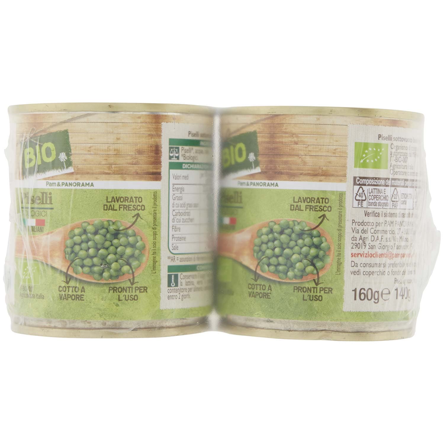 BIO Piselli Biologici 2 x 160 g – immagine 3