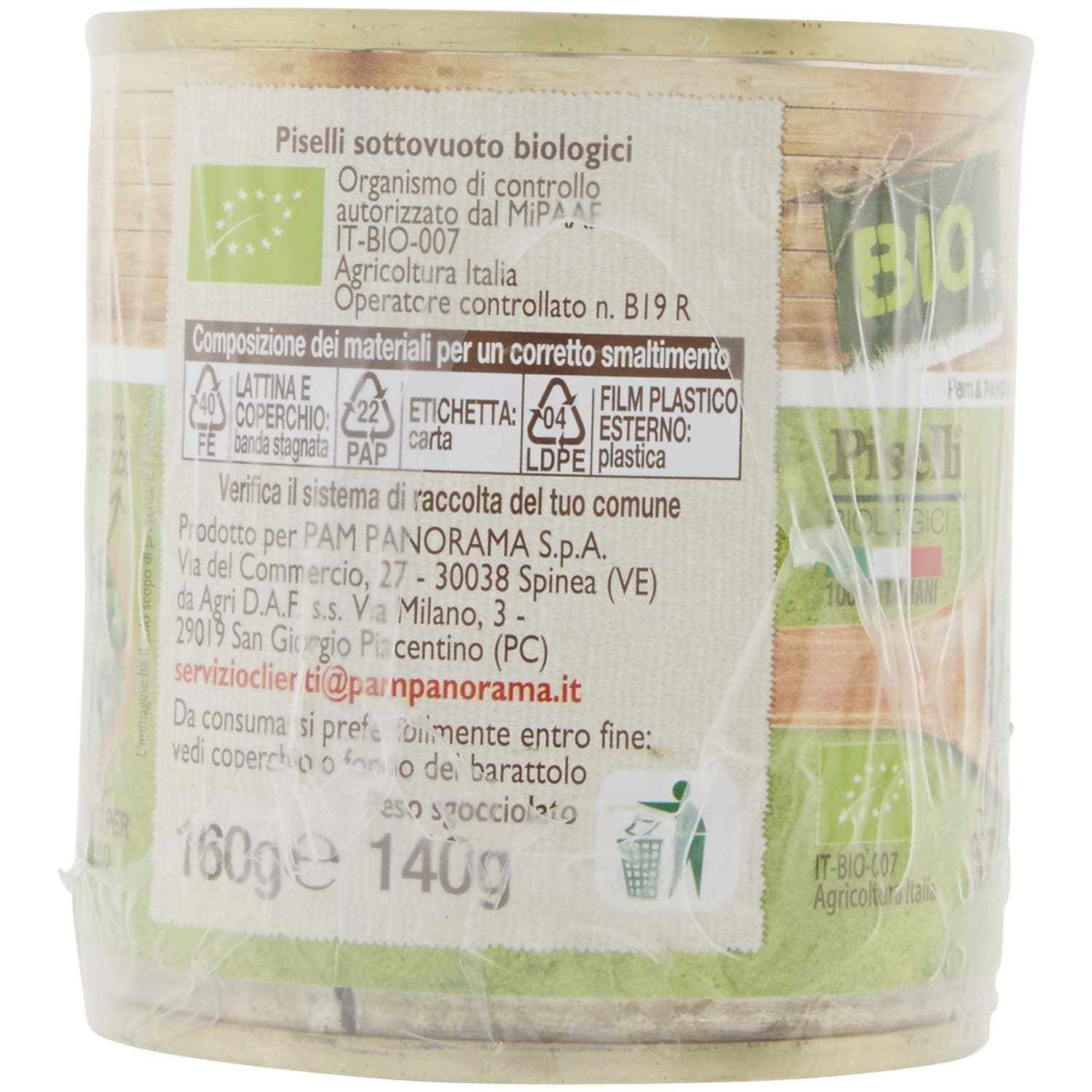 BIO Piselli Biologici 2 x 160 g – immagine 4