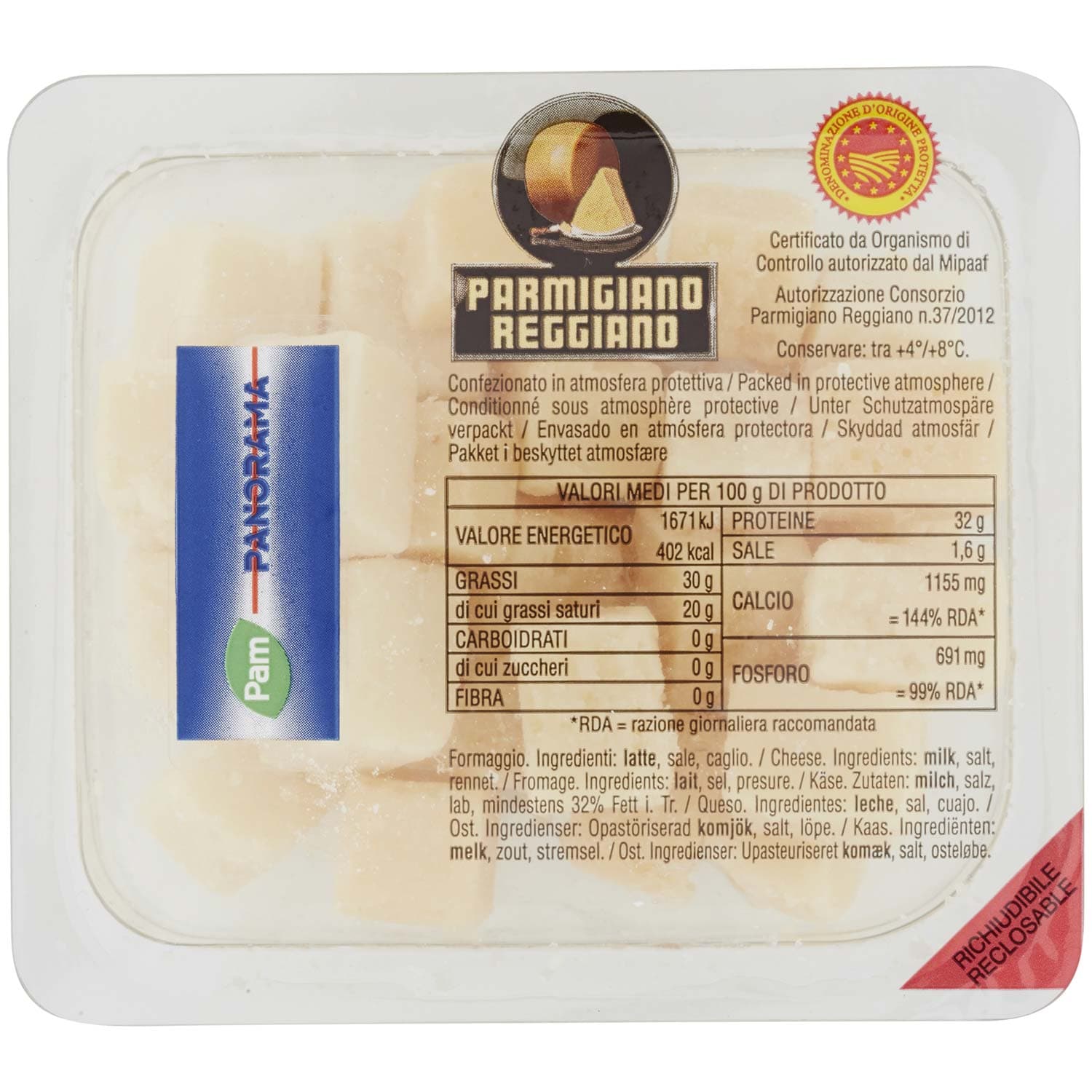PAM PANORAMA Parmigiano Reggiano DOP Cubetti 150 g – immagine 3