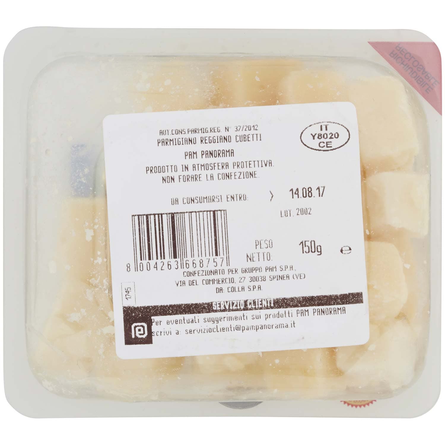 PAM PANORAMA Parmigiano Reggiano DOP Cubetti 150 g – immagine 5