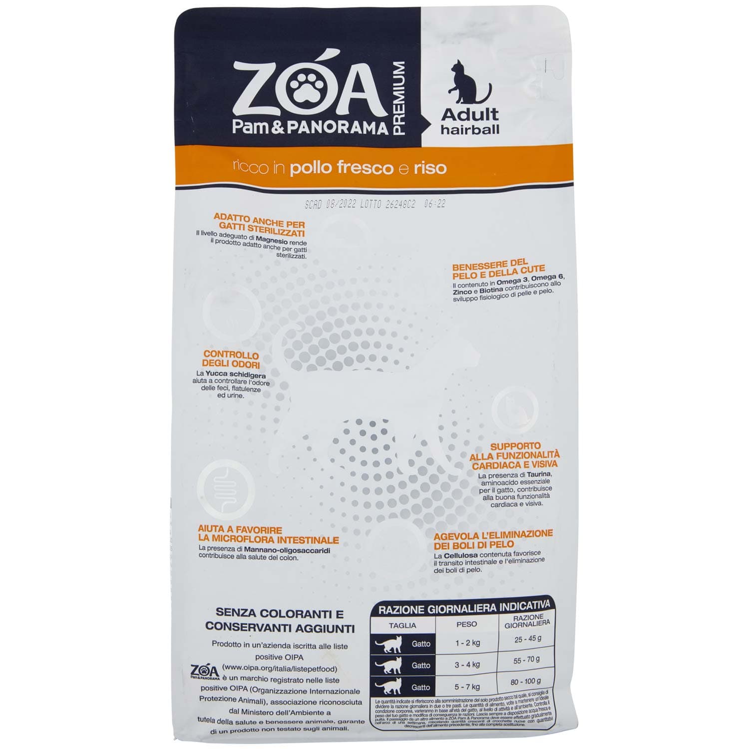 ZOA PREMIUM Adult hairball ricco in pollo fresco e riso 1,5 kg – immagine 5